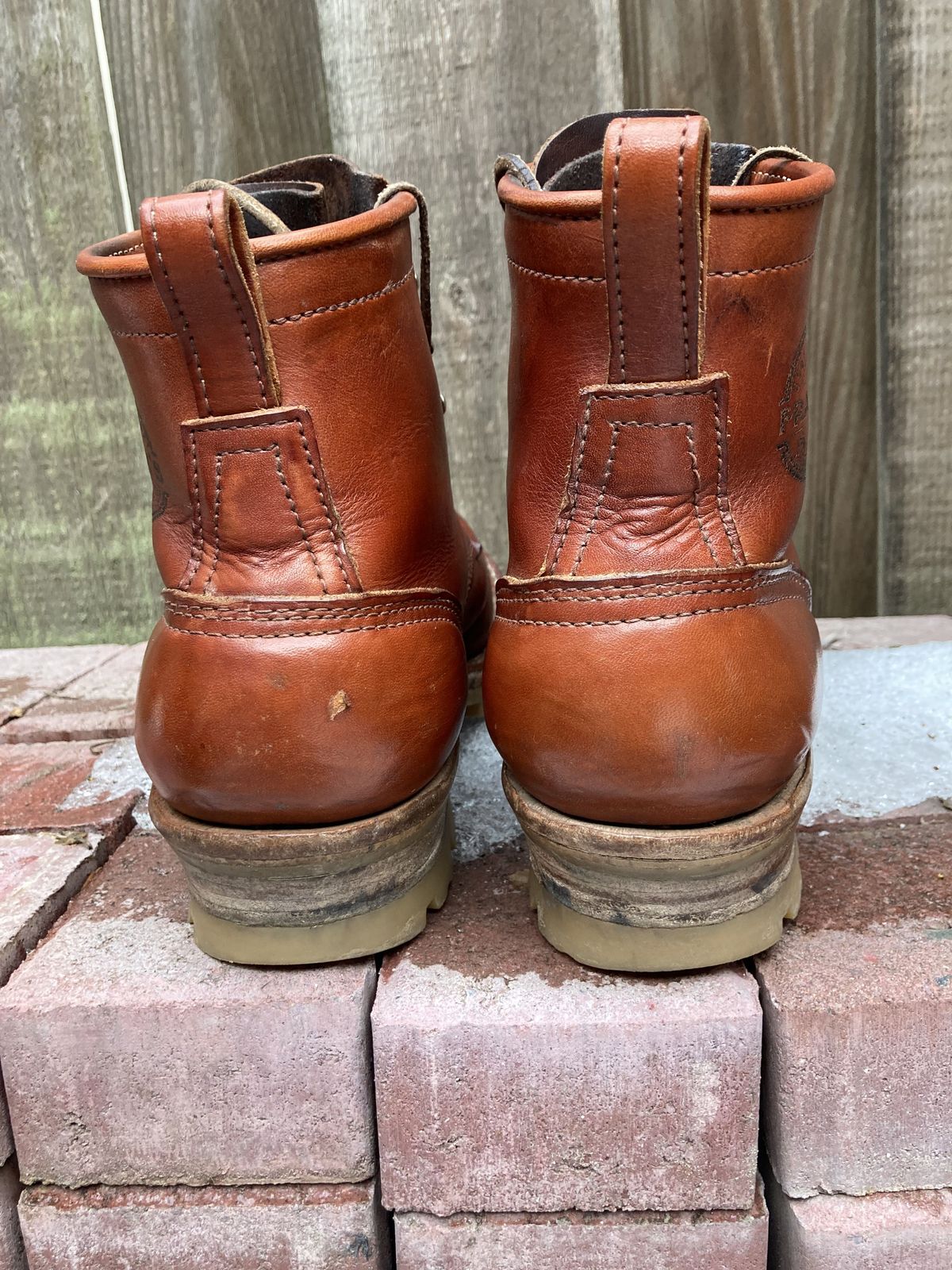 Photo by patinathunderdome on February 1, 2022 of the Frank's Boots Wilshire in Wickett & Craig Chestnut English Bridle.
