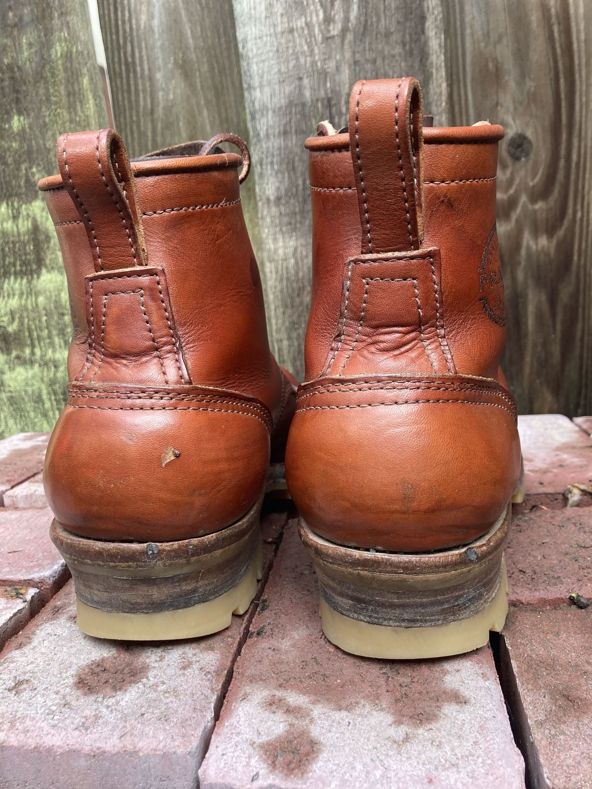 Photo by patinathunderdome on March 1, 2022 of the Frank's Boots Wilshire in Wickett & Craig Chestnut English Bridle.