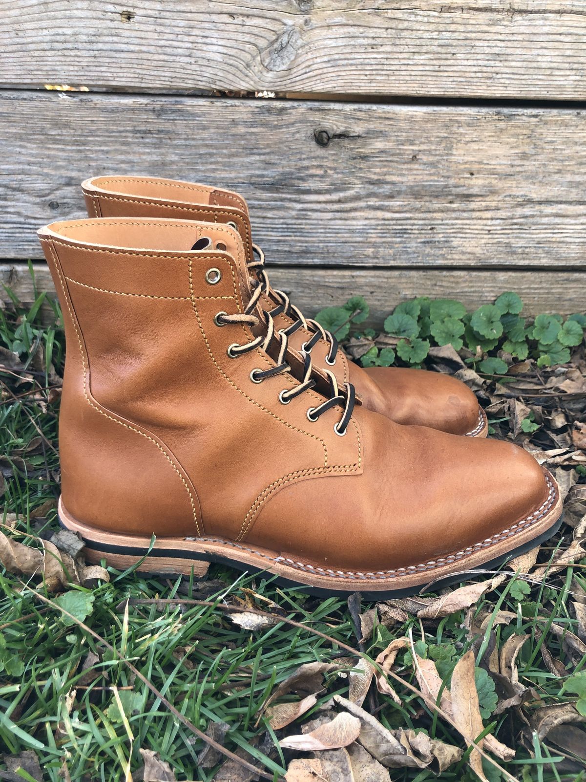 Photo by patinathunderdome on December 4, 2021 of the Confluence Leather #1 in MPG Bourbon Apollo.