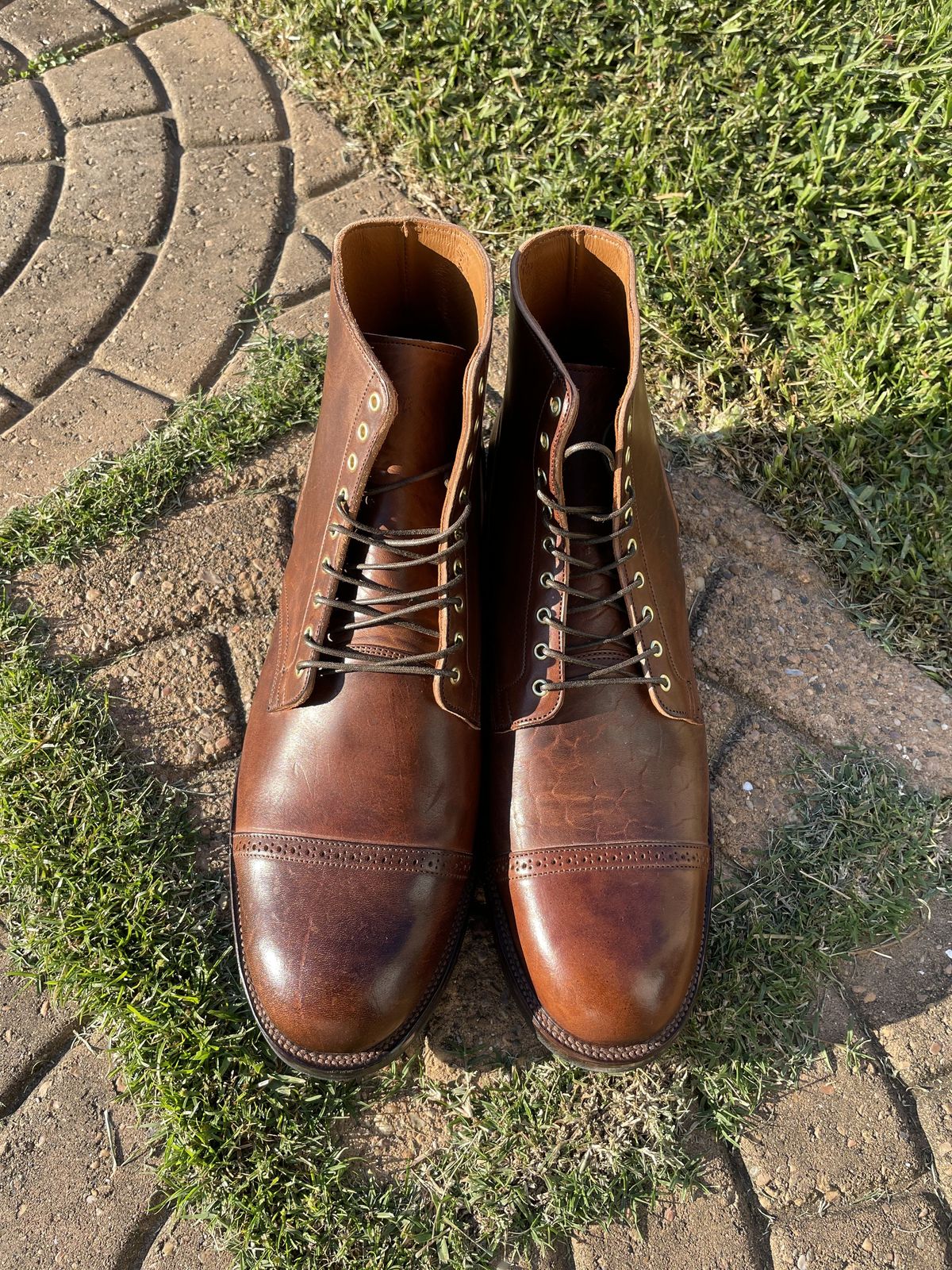 Photo by patinathunderdome on November 2, 2021 of the Viberg Service Boot in Horween Dark Rubber Dublin.