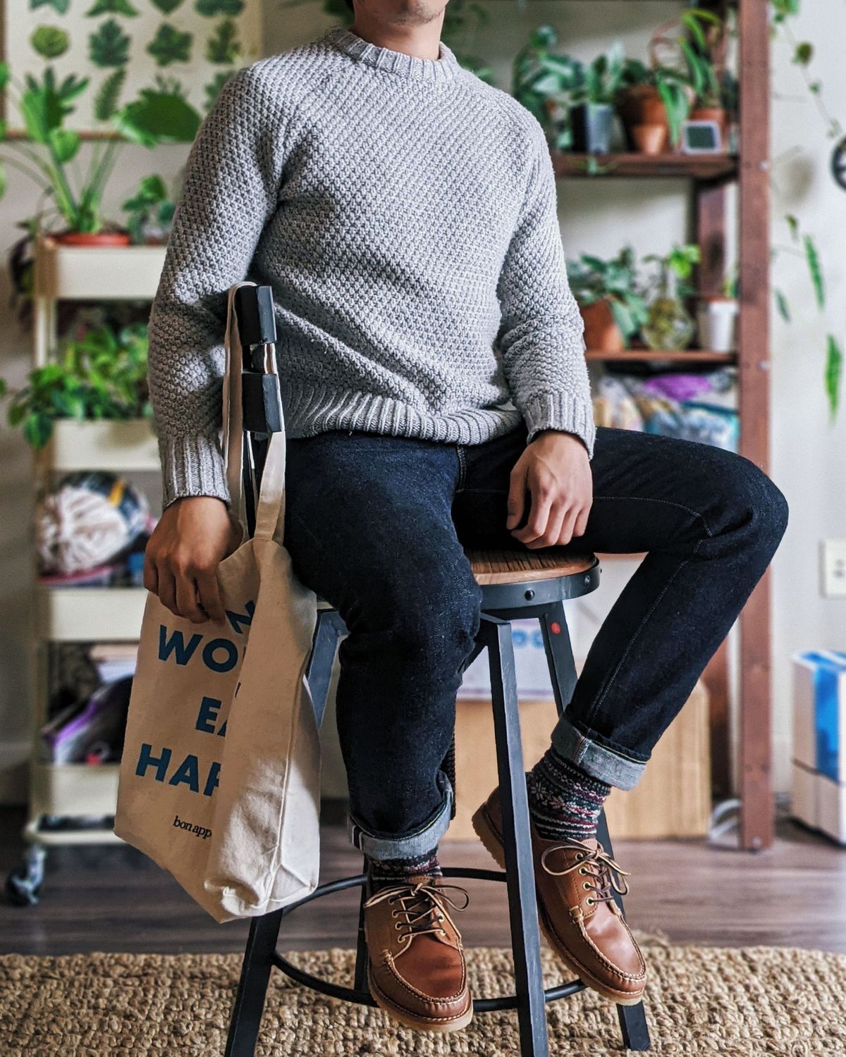 Photo by patinathunderdome on November 1, 2021 of the Rancourt & Co. Classic Ranger-Moc in Horween Natural Shell Cordovan.