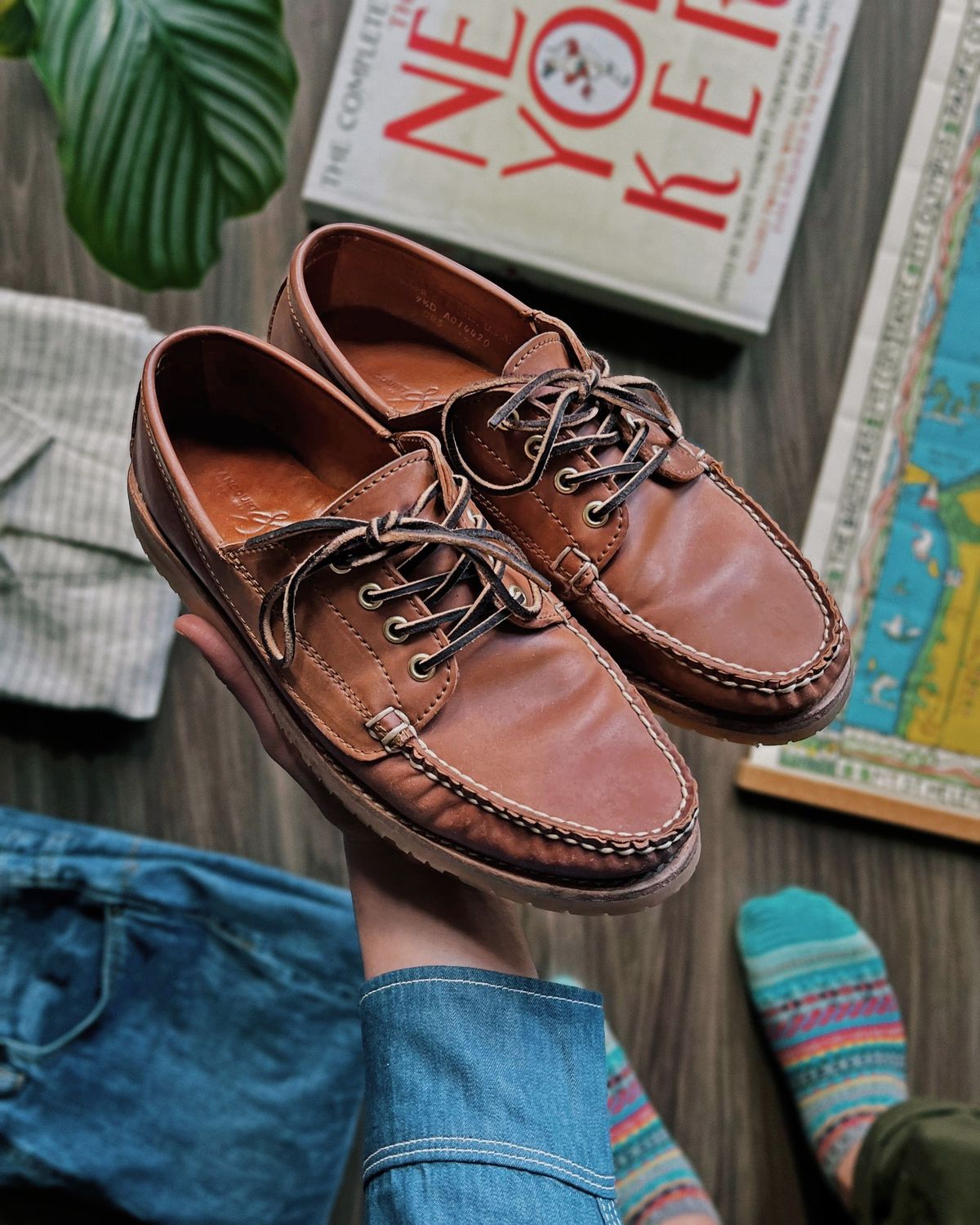 Photo by patinathunderdome on March 5, 2022 of the Rancourt & Co. Classic Ranger-Moc in Horween Natural Shell Cordovan.