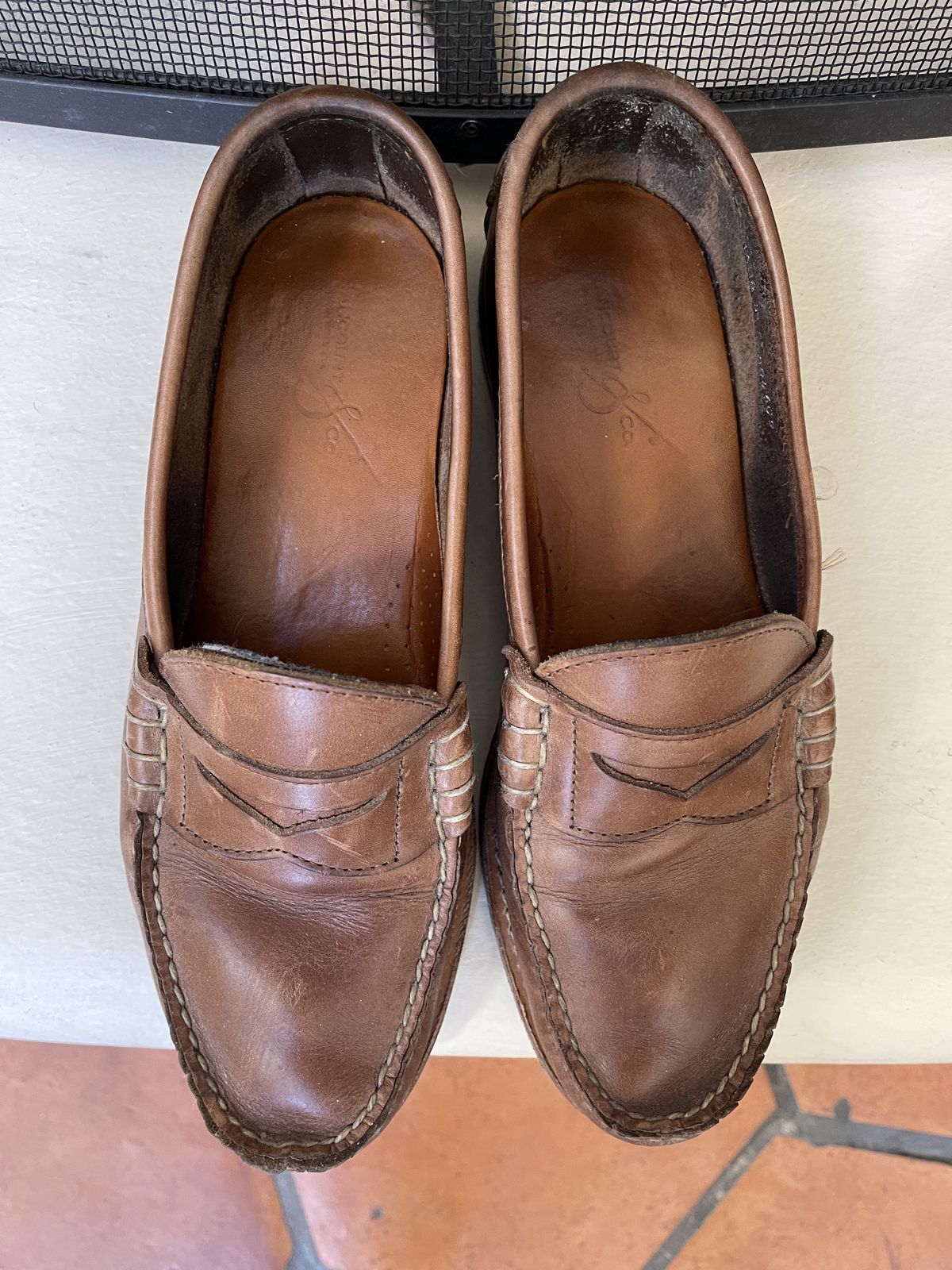 Photo by patinathunderdome on March 2, 2022 of the Rancourt & Co. Beefroll Penny Loafers in Horween Natural Chromexcel.