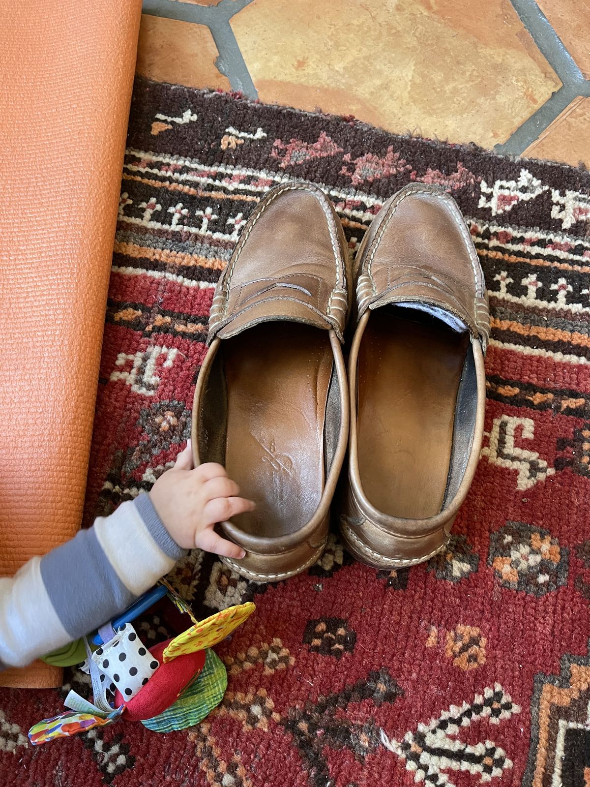 Photo by patinathunderdome on April 2, 2022 of the Rancourt & Co. Beefroll Penny Loafers in Horween Natural Chromexcel.