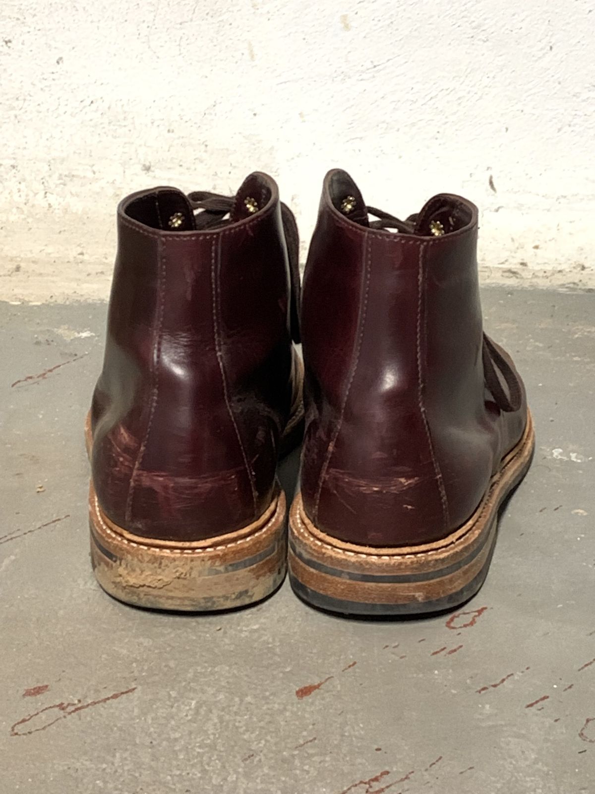 Photo by patinathunderdome on December 5, 2021 of the Oak Street Bootmakers Lakeshore Boot in Horween Color 8 Chromexcel.