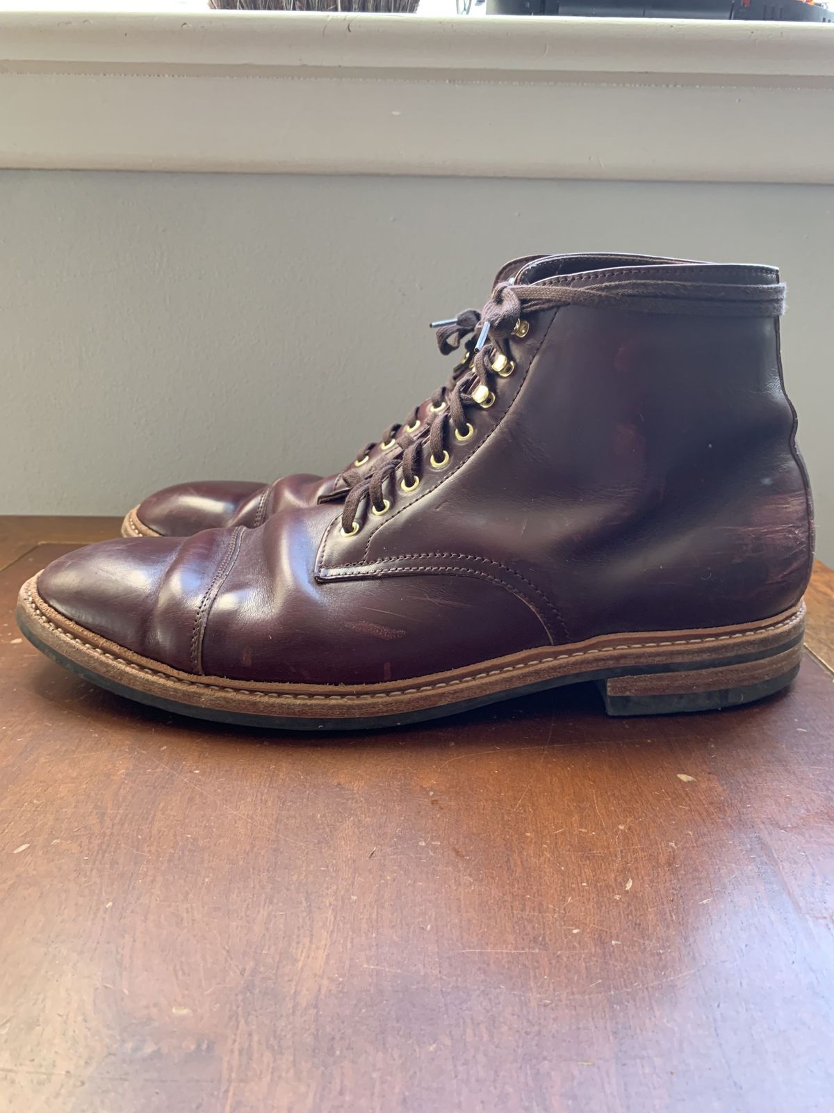 Photo by patinathunderdome on February 5, 2022 of the Oak Street Bootmakers Lakeshore Boot in Horween Color 8 Chromexcel.