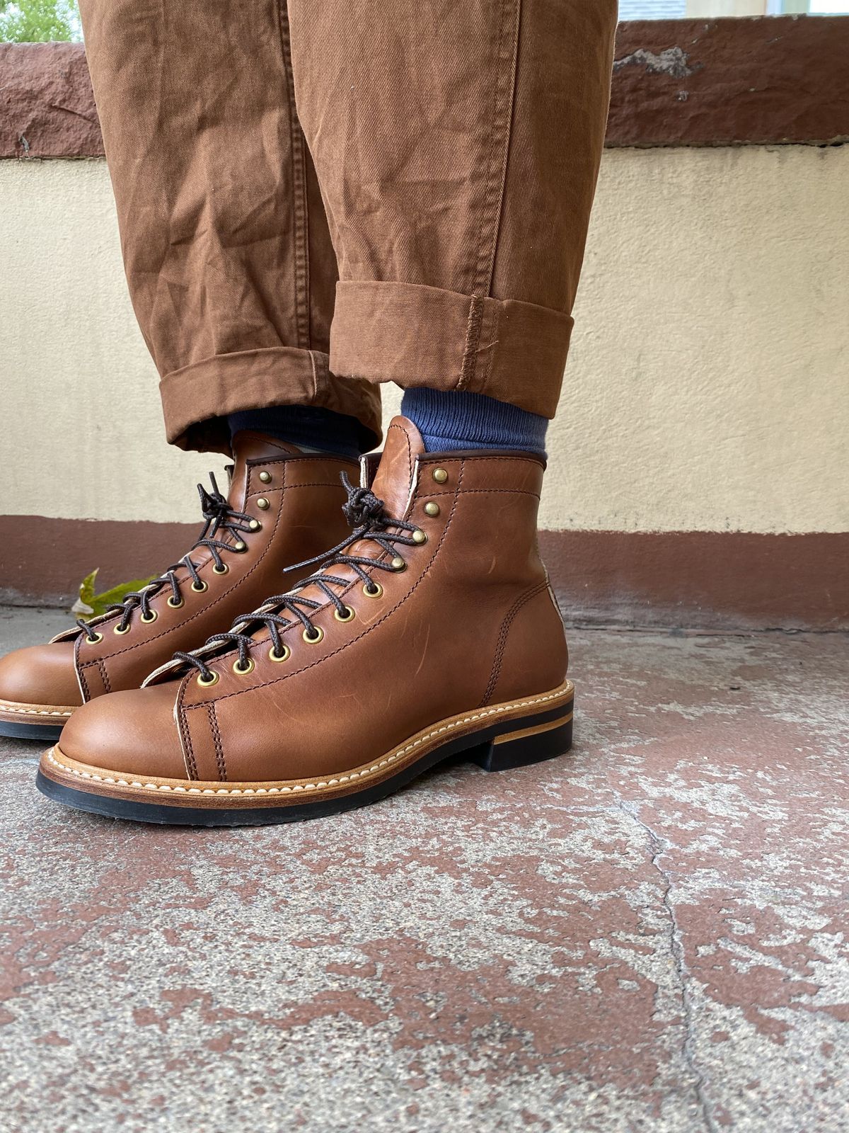 Photo by patinathunderdome on October 1, 2021 of the John Lofgren Monkey Boots in Unknown Material.