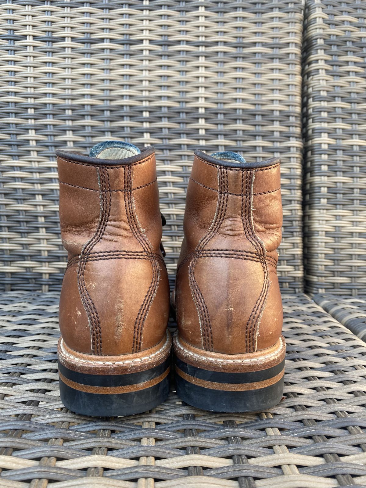 Photo by patinathunderdome on January 3, 2022 of the John Lofgren Monkey Boots in Unknown Material.