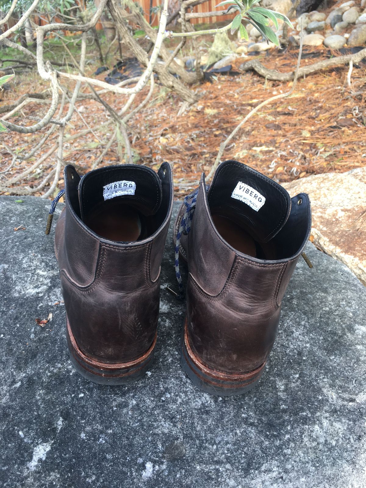 Photo by patinathunderdome on November 5, 2021 of the Viberg Service Boot in Maryam 1071 Port Vitello Calf.