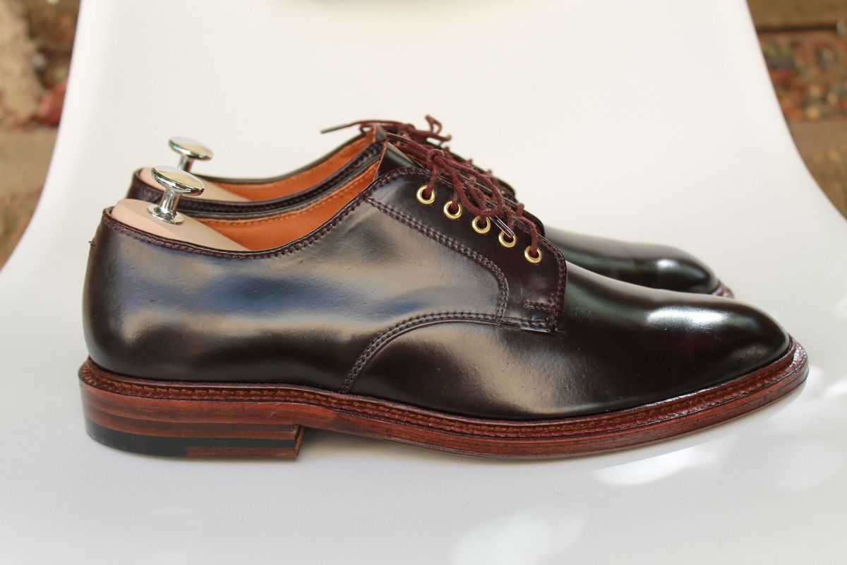 Photo by patinathunderdome on September 30, 2021 of the Alden Dover in Horween Color 8 Shell Cordovan.