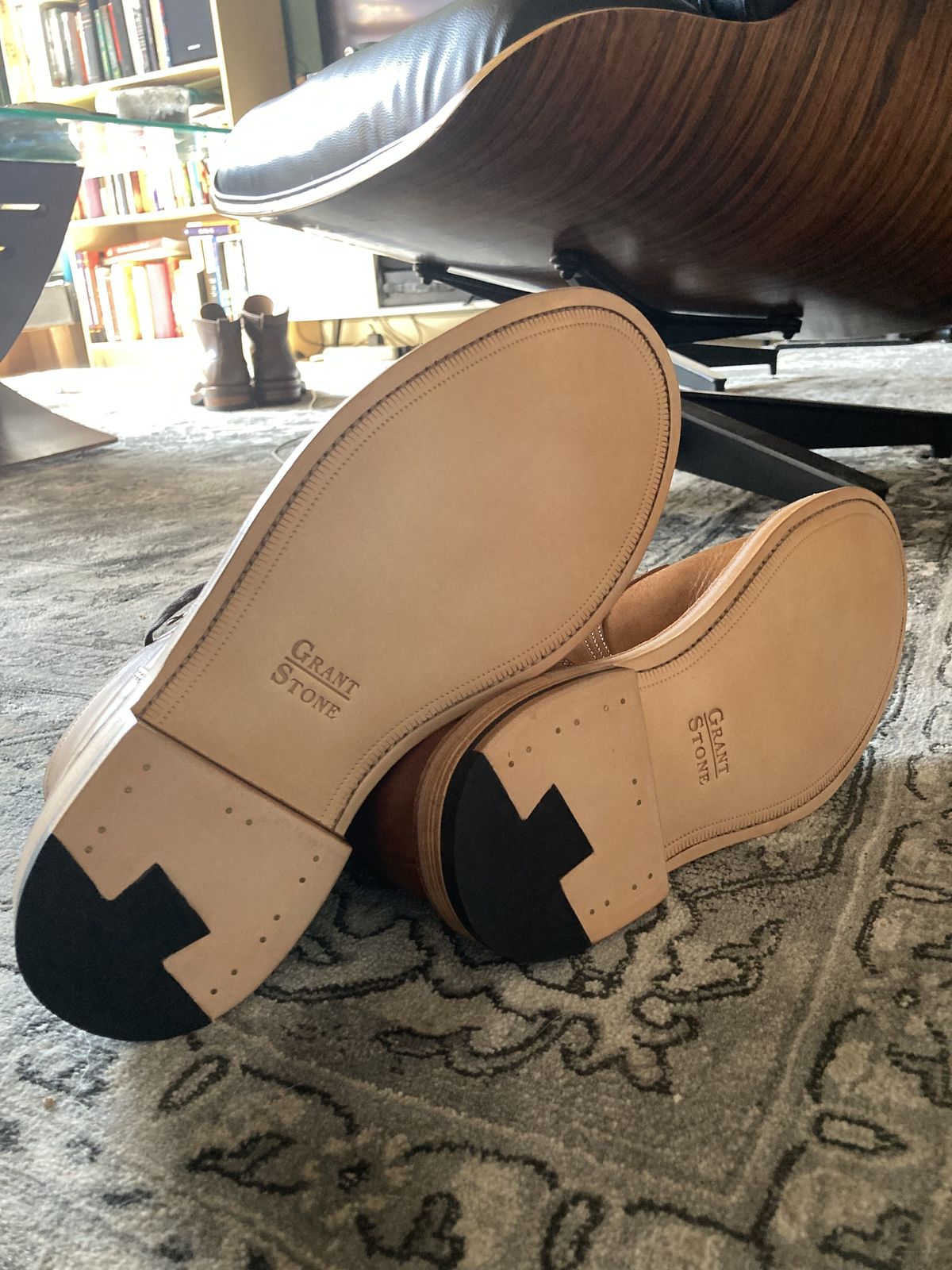 Photo by patinathunderdome on September 30, 2021 of the Grant Stone Diesel Boot in Badalassi Carlo Cognac Minerva.