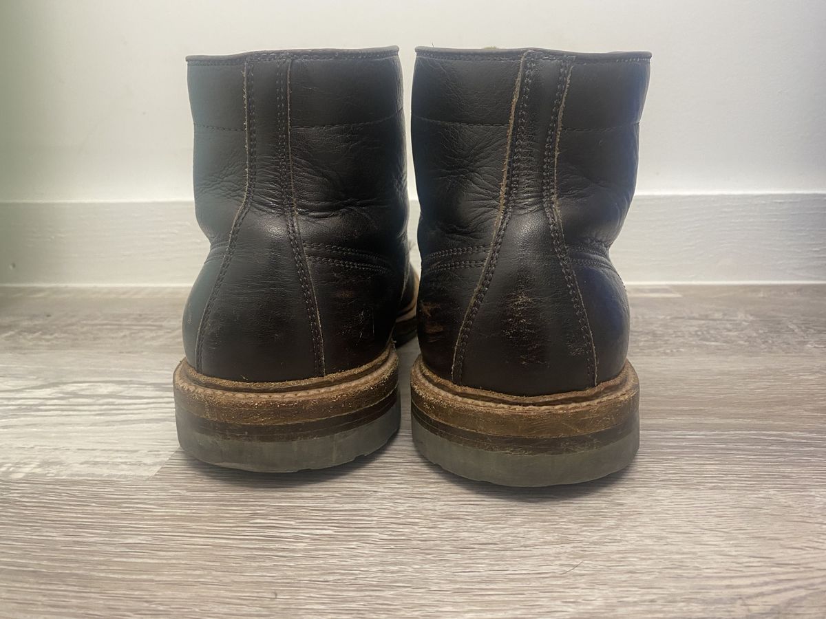 Photo by patinathunderdome on January 6, 2022 of the Alden x Stitchdown Stitchup 2.0 in Horween Arabica Lux Calfskin.