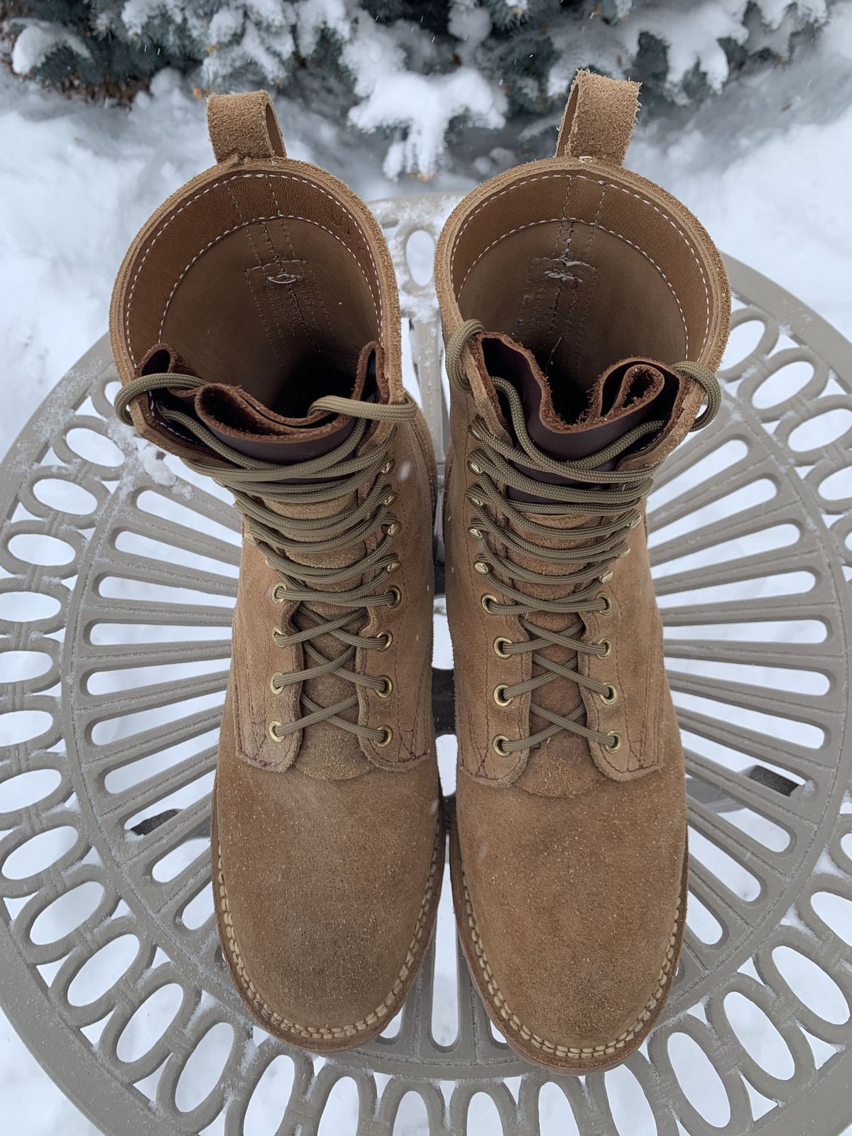 Photo by patinathunderdome on February 2, 2022 of the Nicks Overlander in Seidel Tan Teton Roughout.