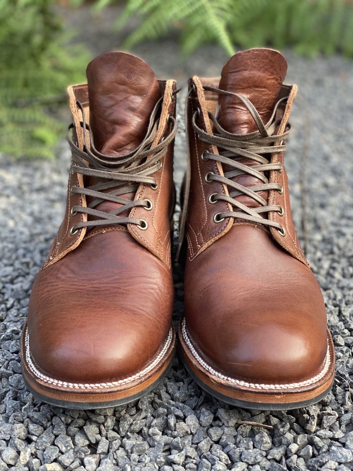 Photo by patinathunderdome on October 5, 2021 of the Viberg Service Boot in Horween Dark Rubber Dublin.