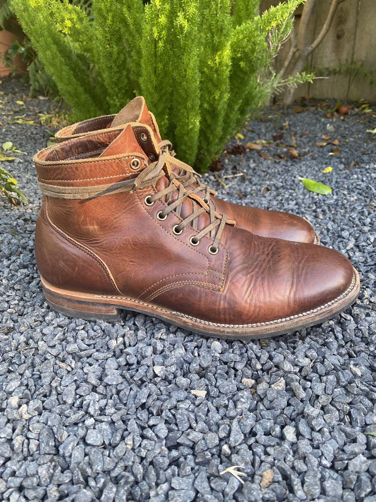 Photo by patinathunderdome on November 4, 2021 of the Viberg Service Boot in Horween Dark Rubber Dublin.