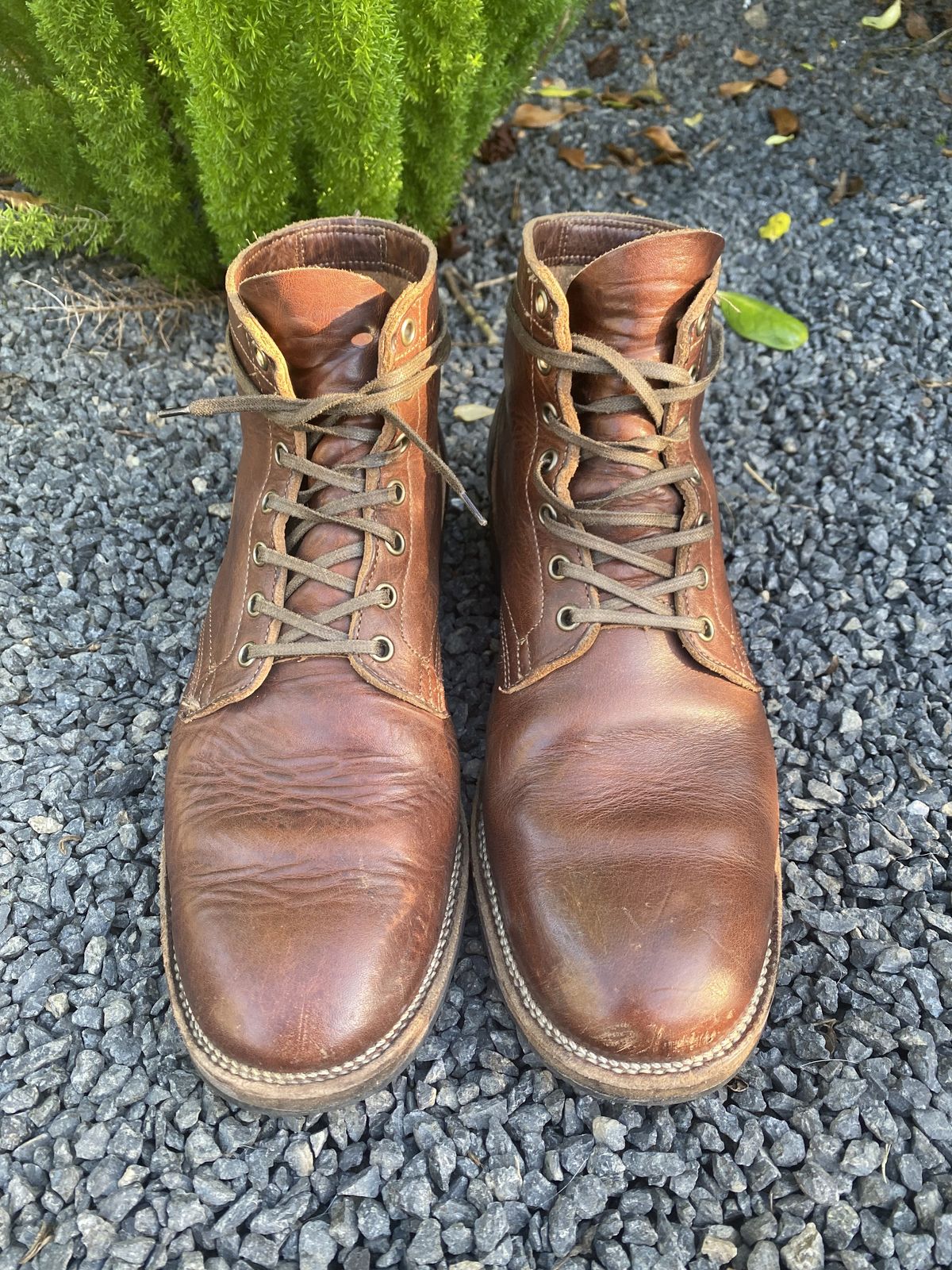 Photo by patinathunderdome on November 4, 2021 of the Viberg Service Boot in Horween Dark Rubber Dublin.