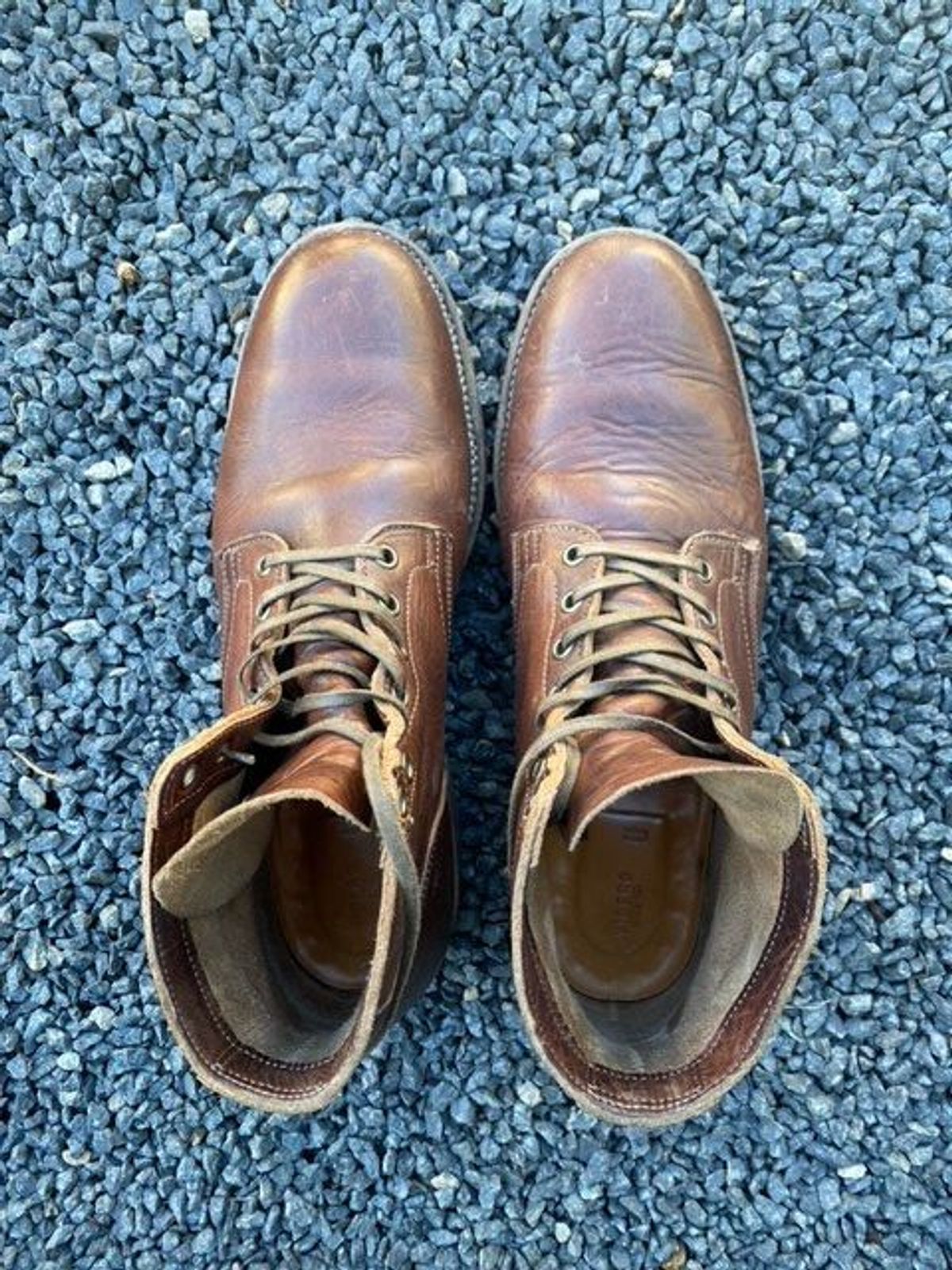 Photo by patinathunderdome on December 8, 2021 of the Viberg Service Boot in Horween Dark Rubber Dublin.