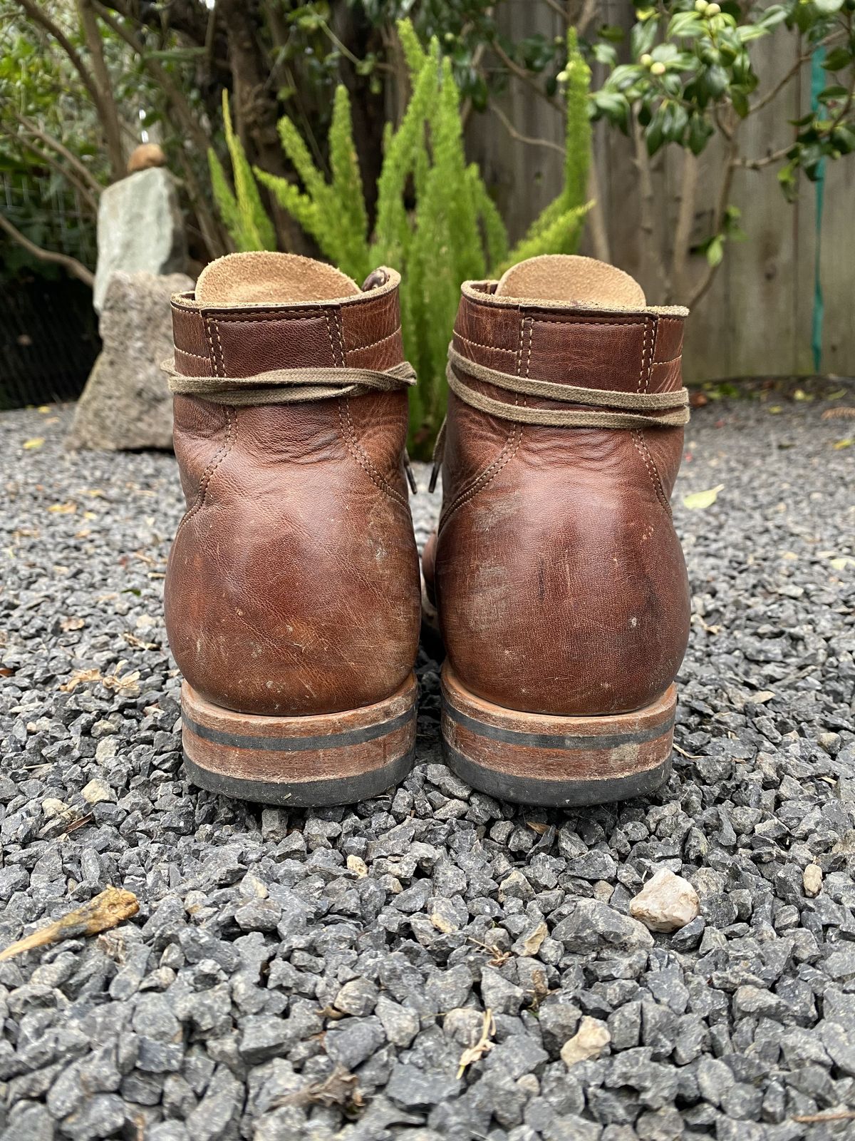 Photo by patinathunderdome on January 6, 2022 of the Viberg Service Boot in Horween Dark Rubber Dublin.