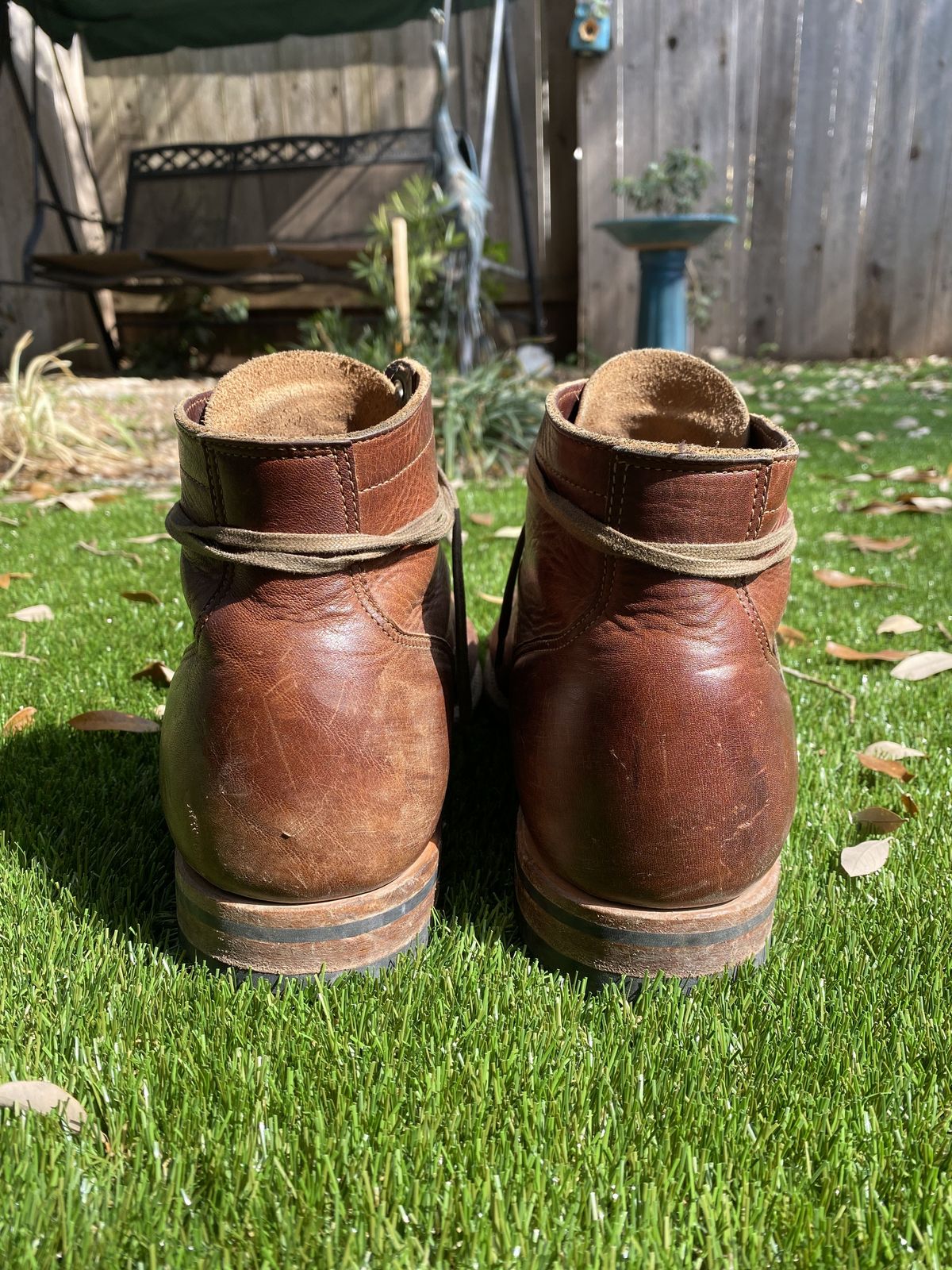 Photo by patinathunderdome on March 5, 2022 of the Viberg Service Boot in Horween Dark Rubber Dublin.