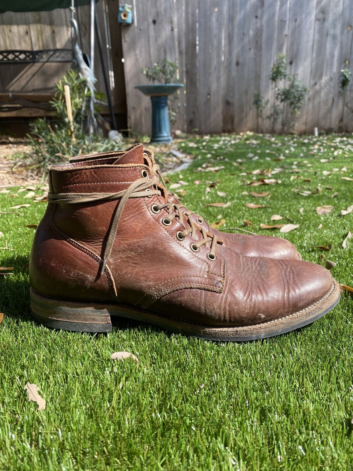 Photo by patinathunderdome on March 5, 2022 of the Viberg Service Boot in Horween Dark Rubber Dublin.