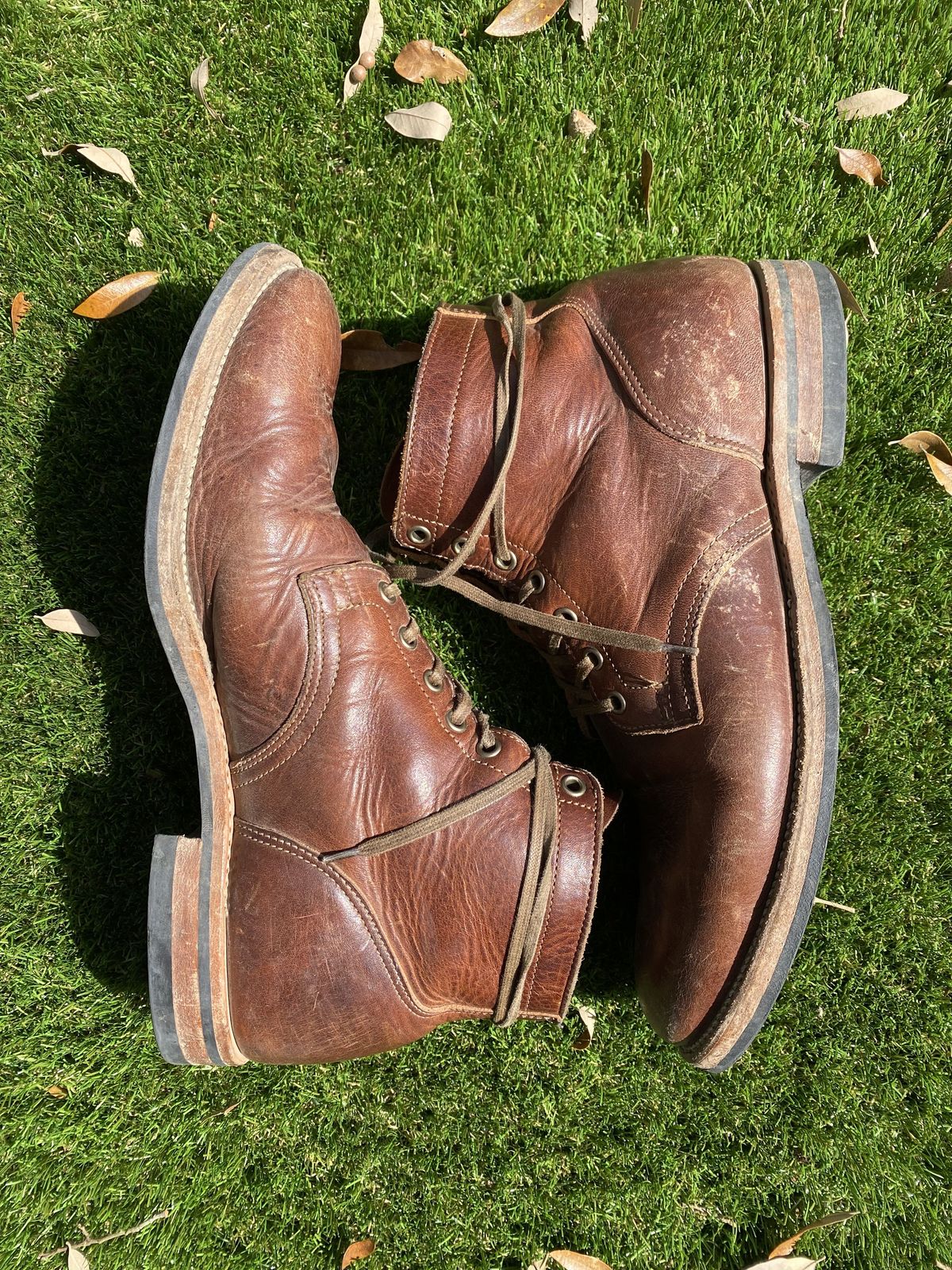 Photo by patinathunderdome on March 5, 2022 of the Viberg Service Boot in Horween Dark Rubber Dublin.