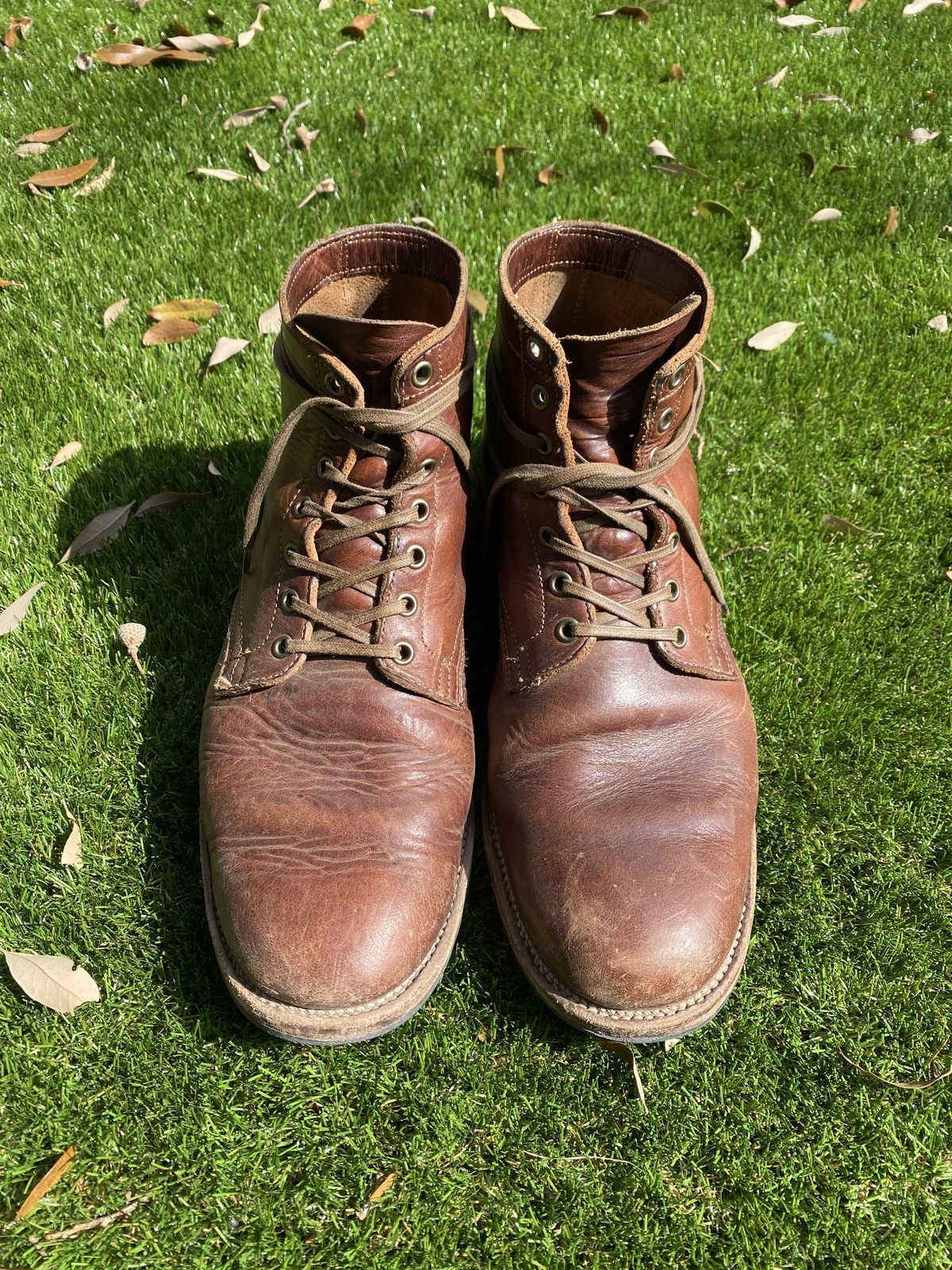 Photo by patinathunderdome on March 5, 2022 of the Viberg Service Boot in Horween Dark Rubber Dublin.