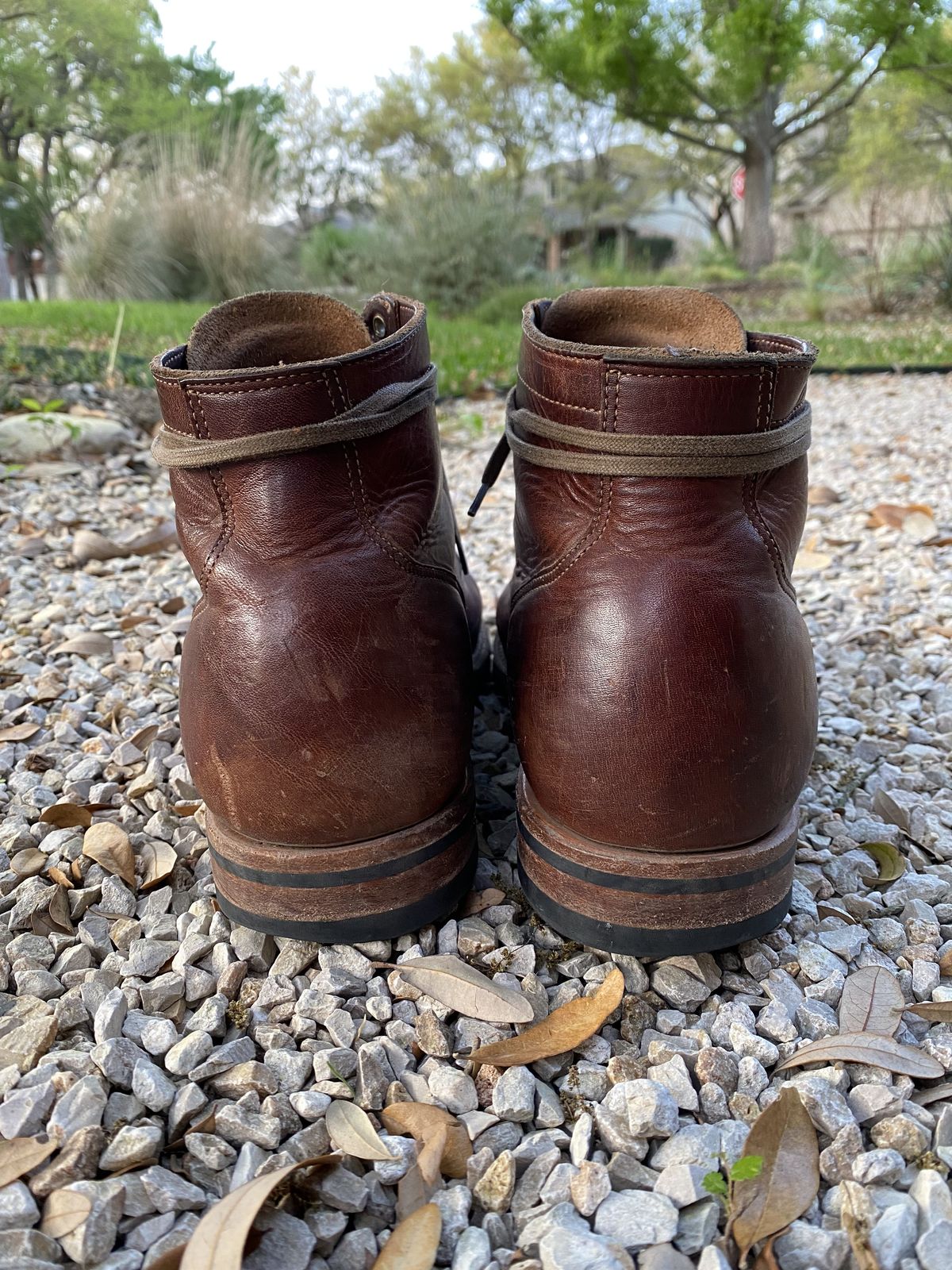 Photo by patinathunderdome on April 6, 2022 of the Viberg Service Boot in Horween Dark Rubber Dublin.