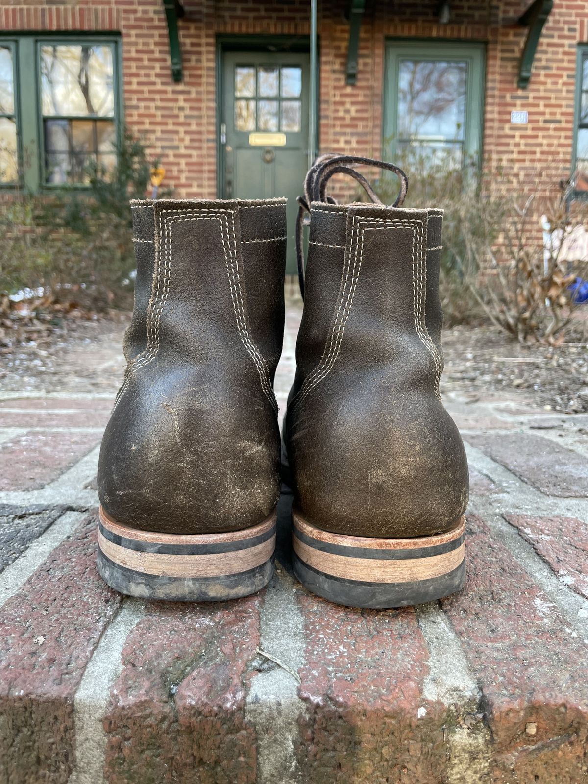 Photo by patinathunderdome on February 5, 2022 of the White's MP-M1TC in Horween Olive Waxed Flesh.