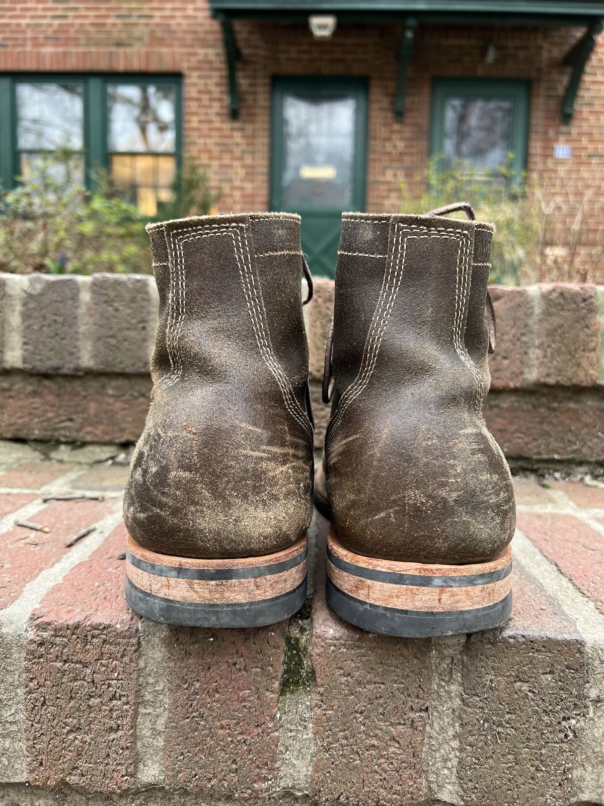 Photo by patinathunderdome on April 4, 2022 of the White's MP-M1TC in Horween Olive Waxed Flesh.