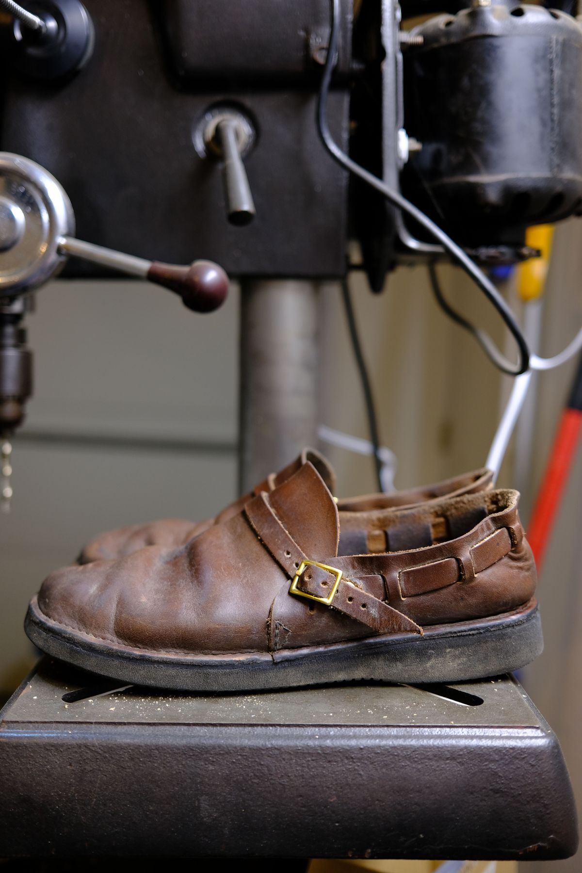 Photo by patinathunderdome on January 1, 2022 of the Aurora Shoe Co. Middle English in Horween Brown Chromexcel.