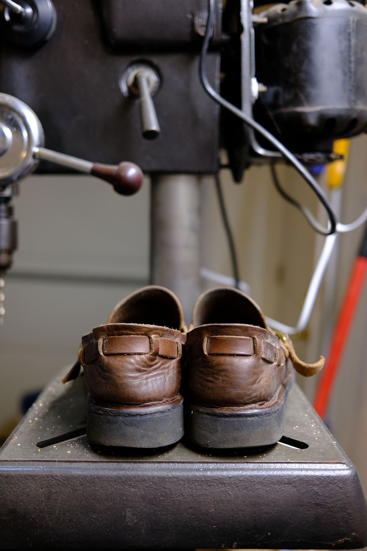 Photo by patinathunderdome on January 1, 2022 of the Aurora Shoe Co. Middle English in Horween Brown Chromexcel.