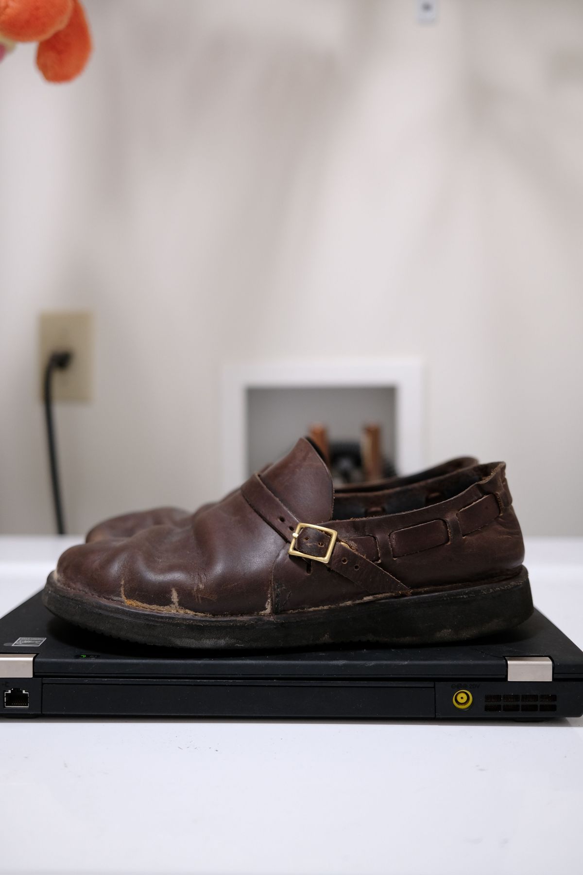 Photo by patinathunderdome on April 6, 2022 of the Aurora Shoe Co. Middle English in Horween Brown Chromexcel.