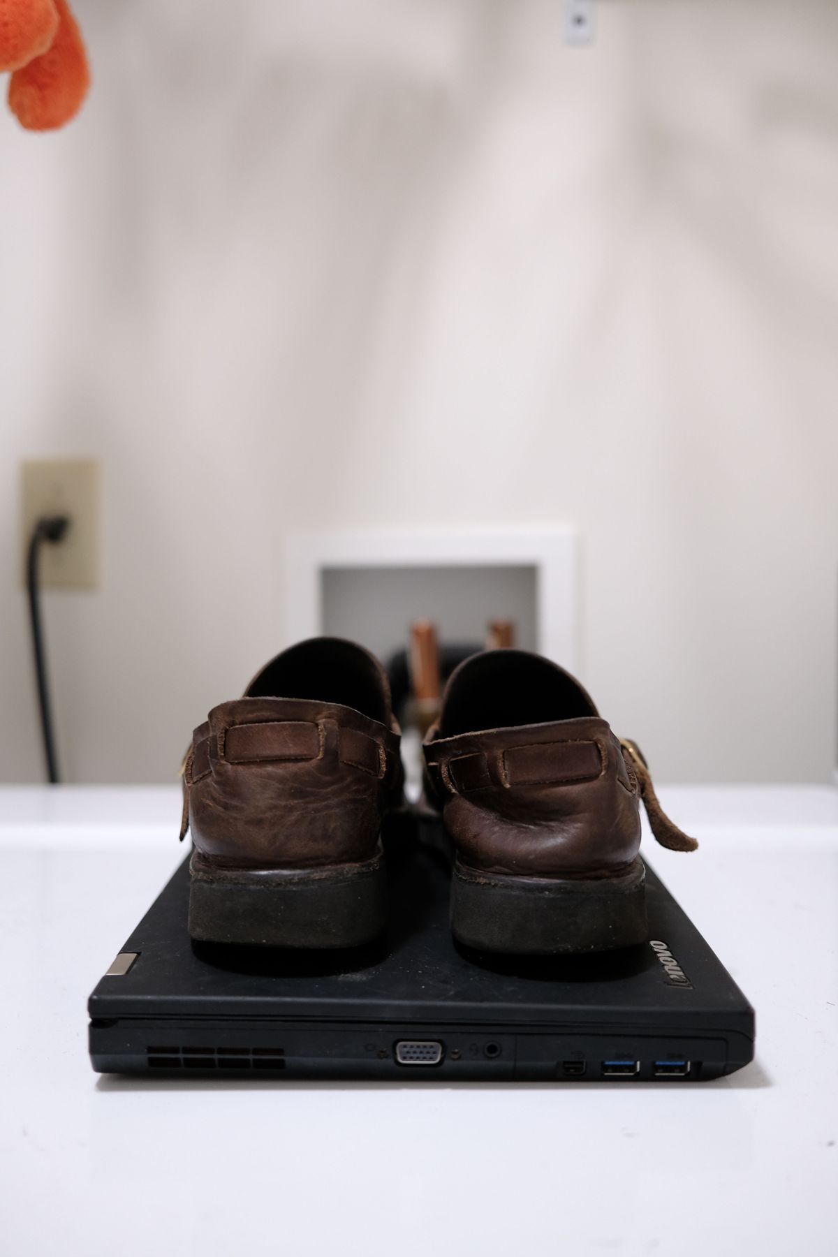 Photo by patinathunderdome on April 6, 2022 of the Aurora Shoe Co. Middle English in Horween Brown Chromexcel.