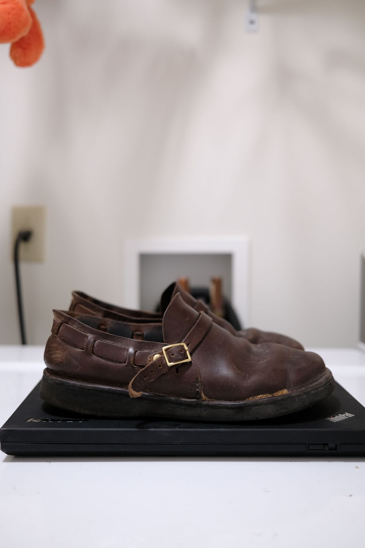 Photo by patinathunderdome on April 6, 2022 of the Aurora Shoe Co. Middle English in Horween Brown Chromexcel.