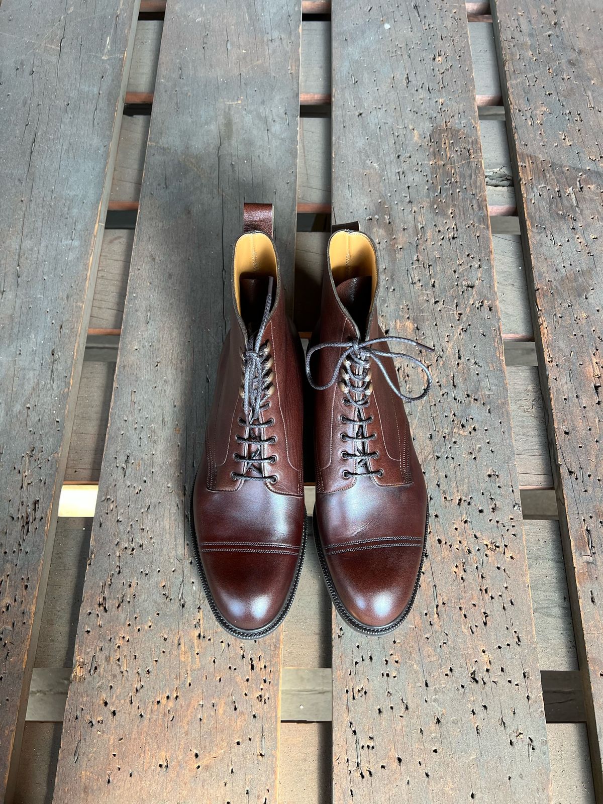 Photo by patinathunderdome on September 30, 2021 of the Edward Green Ambleside in Horween Bracken Lux Calfskin.