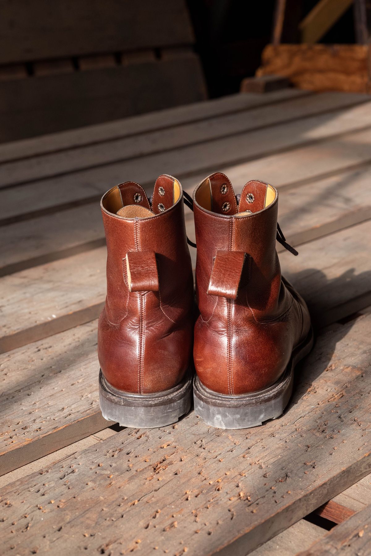 Photo by patinathunderdome on November 5, 2021 of the Edward Green Ambleside in Horween Bracken Lux Calfskin.