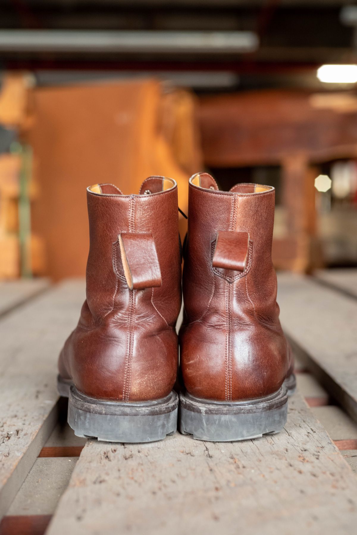 Photo by patinathunderdome on December 3, 2021 of the Edward Green Ambleside in Horween Bracken Lux Calfskin.