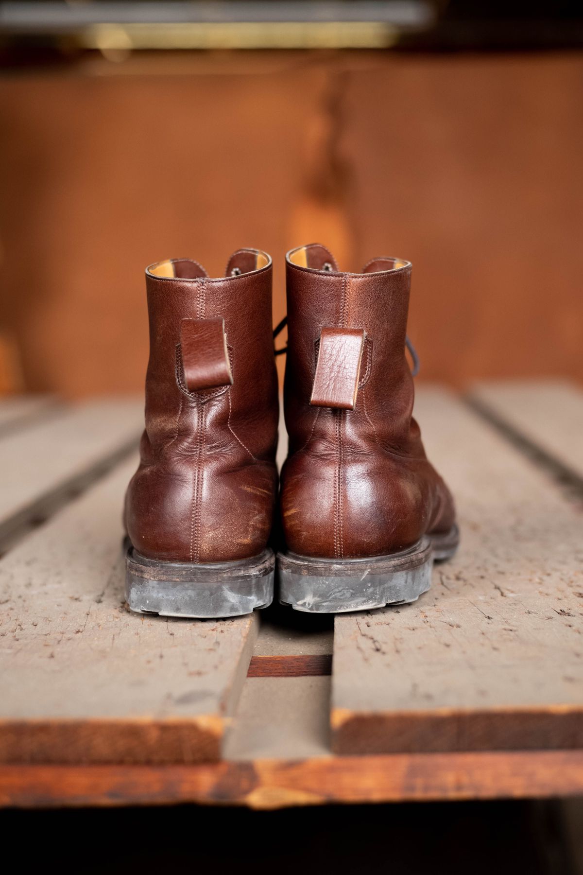 Photo by patinathunderdome on February 4, 2022 of the Edward Green Ambleside in Horween Bracken Lux Calfskin.