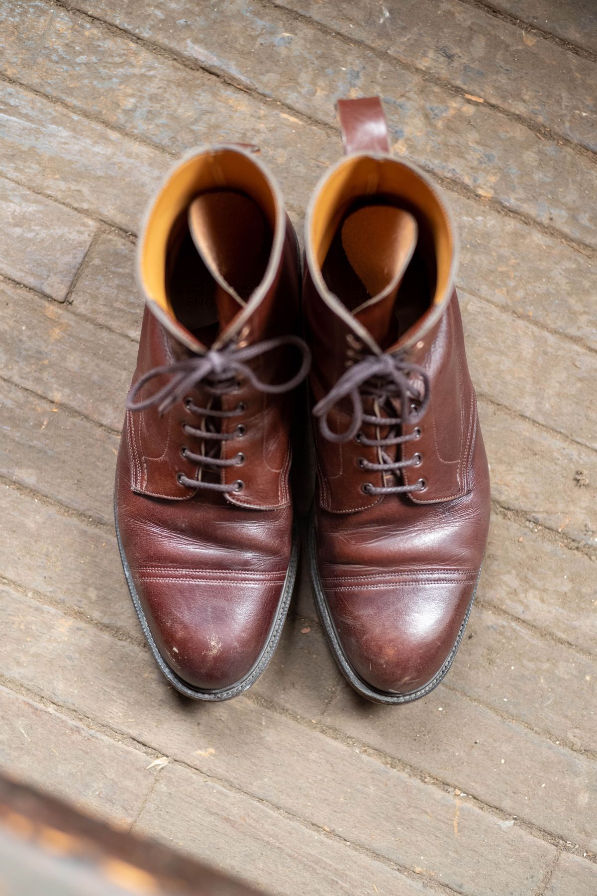 Photo by patinathunderdome on February 4, 2022 of the Edward Green Ambleside in Horween Bracken Lux Calfskin.