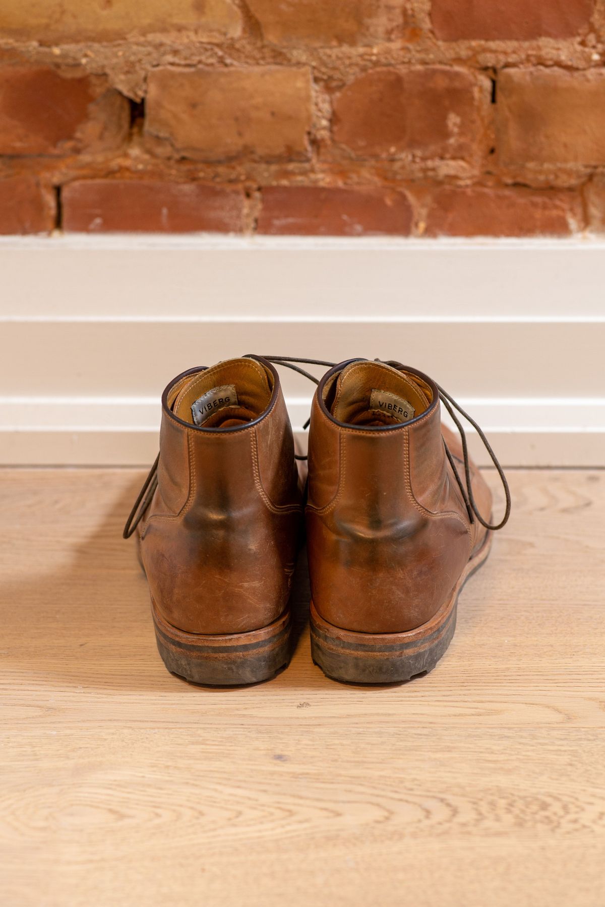 Photo by patinathunderdome on November 2, 2021 of the Viberg Service Boot in Horween Bourbon Shell Cordovan.