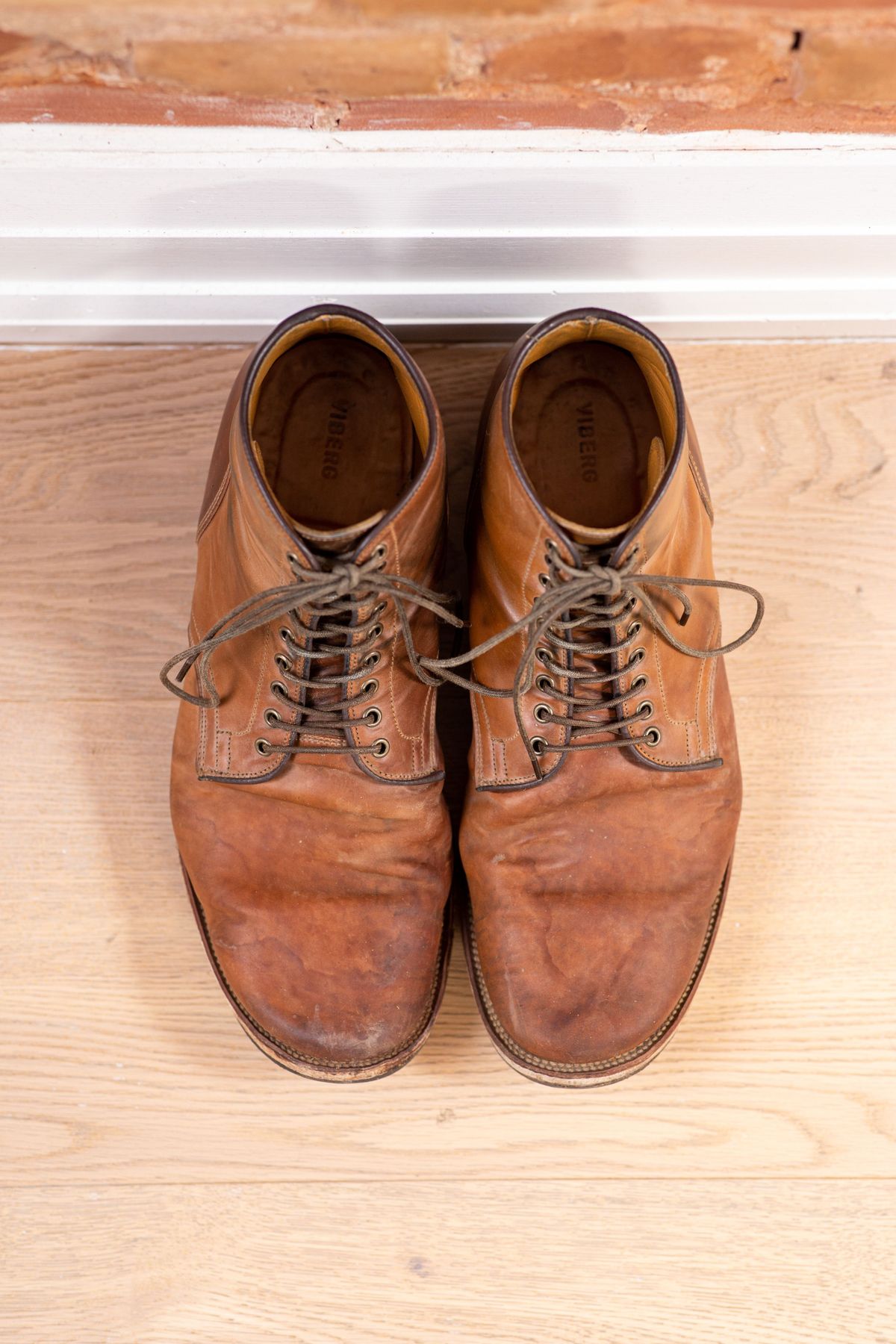 Photo by patinathunderdome on December 3, 2021 of the Viberg Service Boot in Horween Bourbon Shell Cordovan.