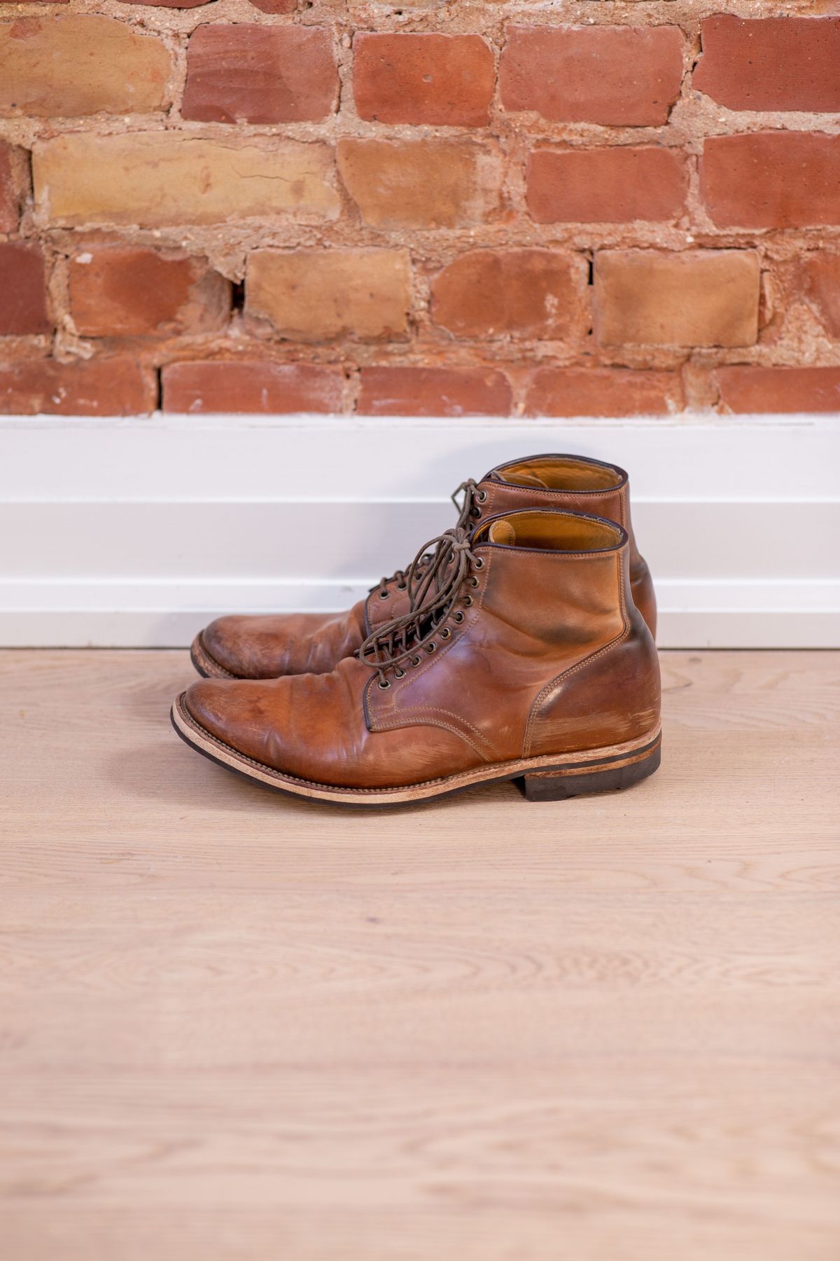 Photo by patinathunderdome on January 3, 2022 of the Viberg Service Boot in Horween Bourbon Shell Cordovan.