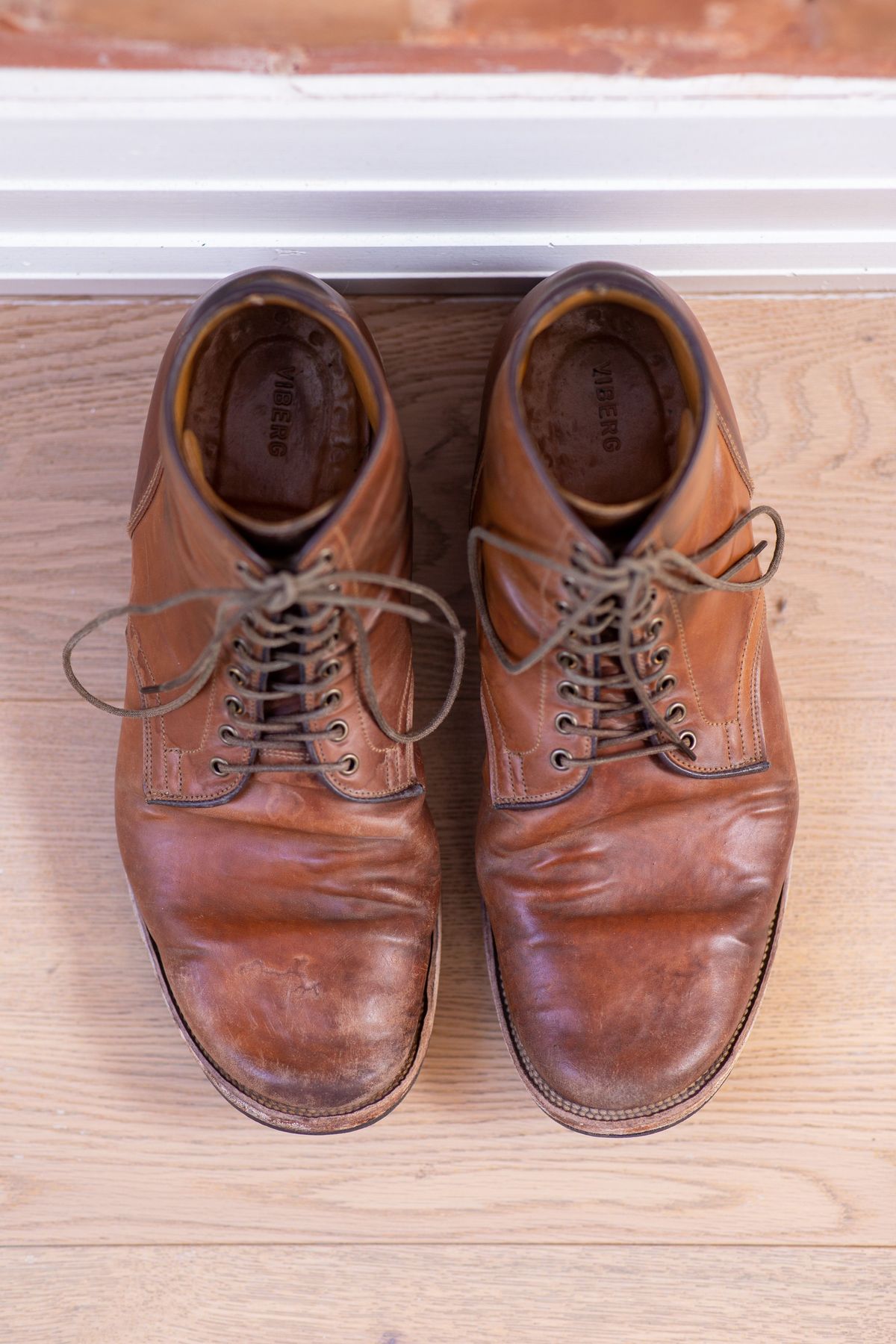 Photo by patinathunderdome on February 5, 2022 of the Viberg Service Boot in Horween Bourbon Shell Cordovan.