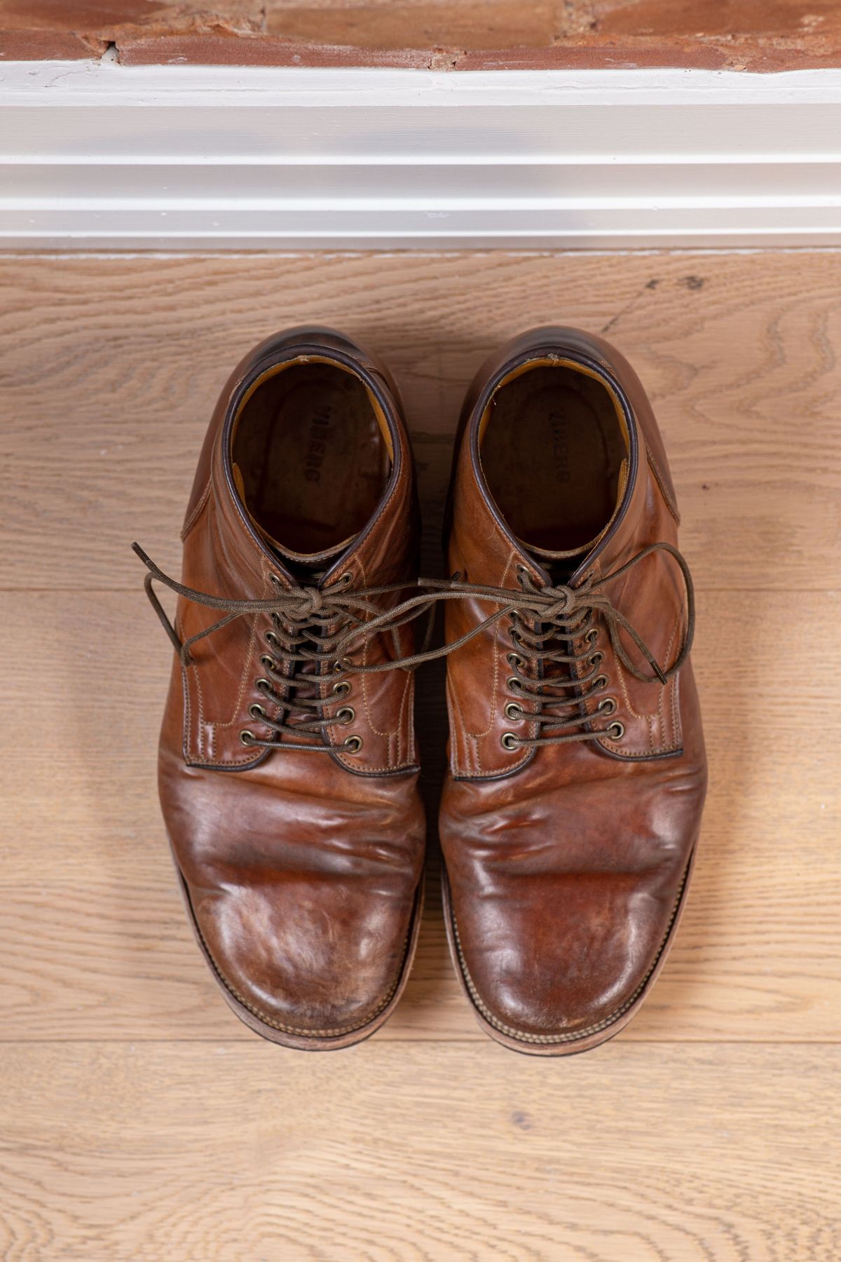 Photo by patinathunderdome on March 2, 2022 of the Viberg Service Boot in Horween Bourbon Shell Cordovan.