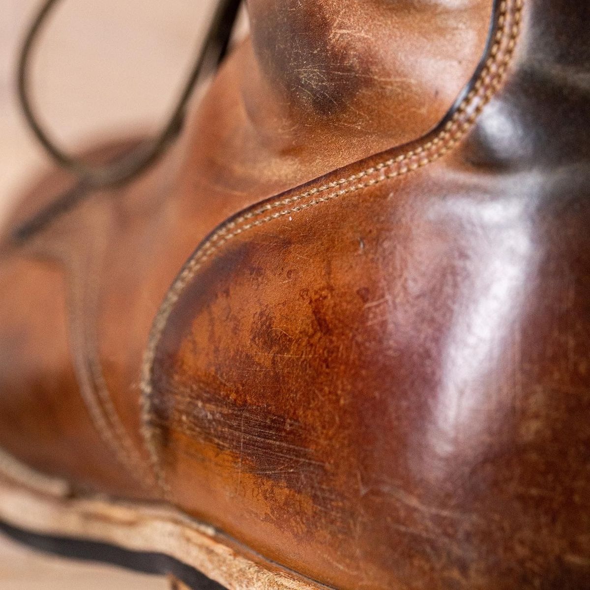 Photo by patinathunderdome on May 3, 2022 of the Viberg Service Boot in Horween Bourbon Shell Cordovan.