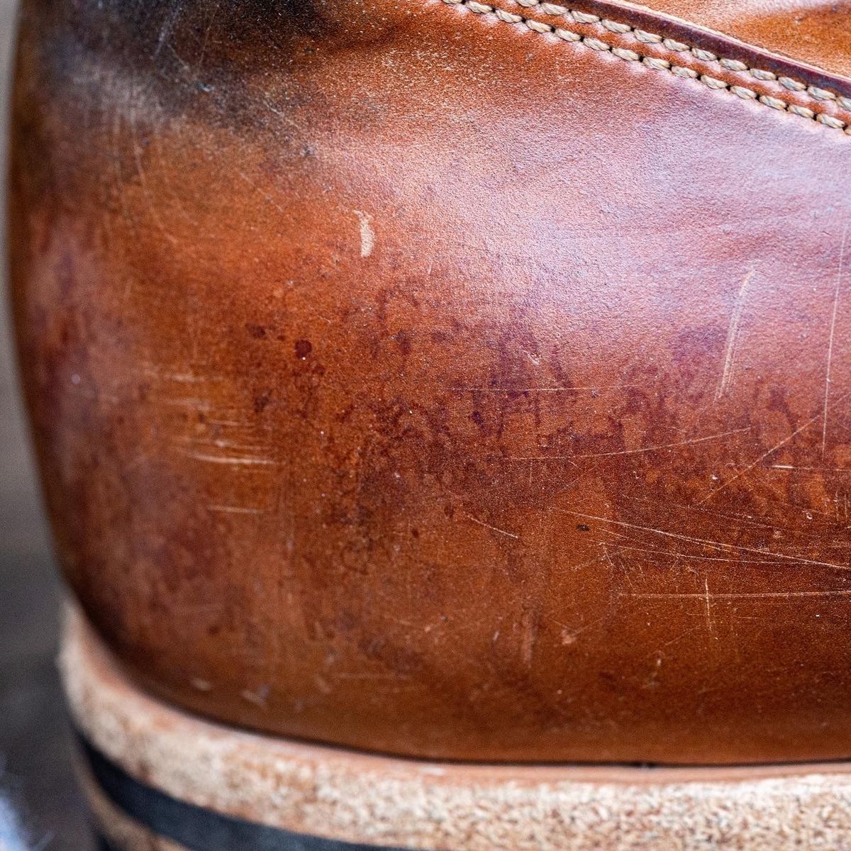 Photo by patinathunderdome on May 3, 2022 of the Viberg Service Boot in Horween Bourbon Shell Cordovan.