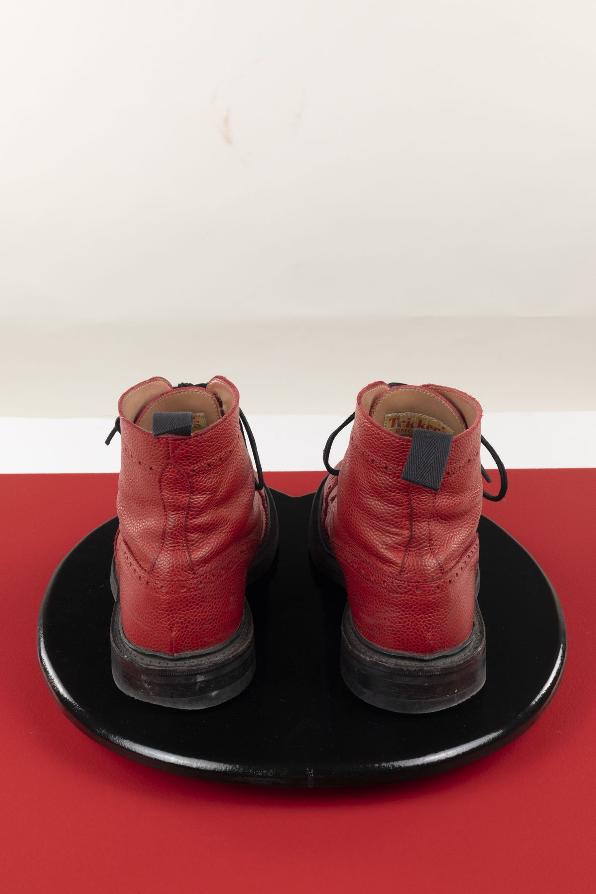 Photo by patinathunderdome on November 2, 2021 of the Tricker's Stow Country Boot in Red Scotch Grain.