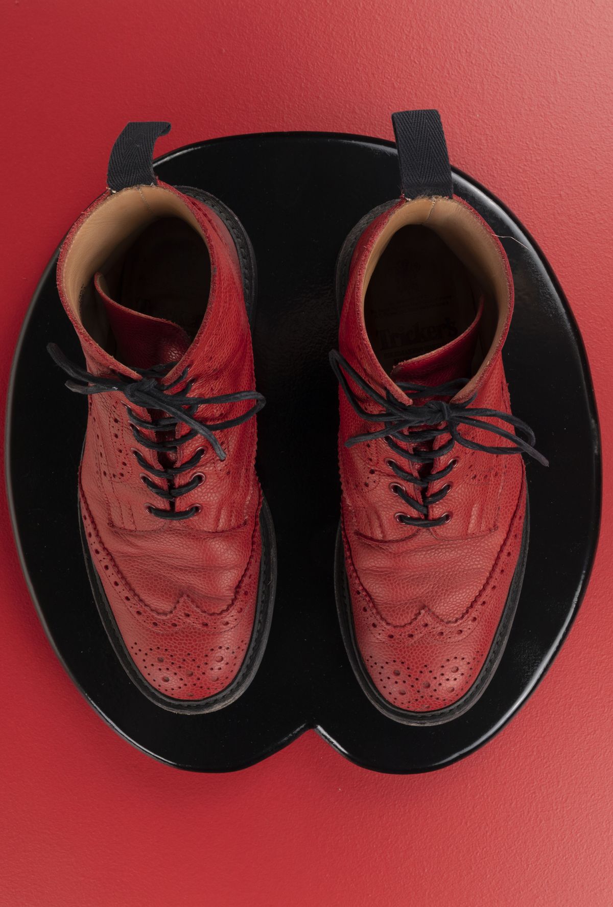 Photo by patinathunderdome on November 2, 2021 of the Tricker's Stow Country Boot in Red Scotch Grain.