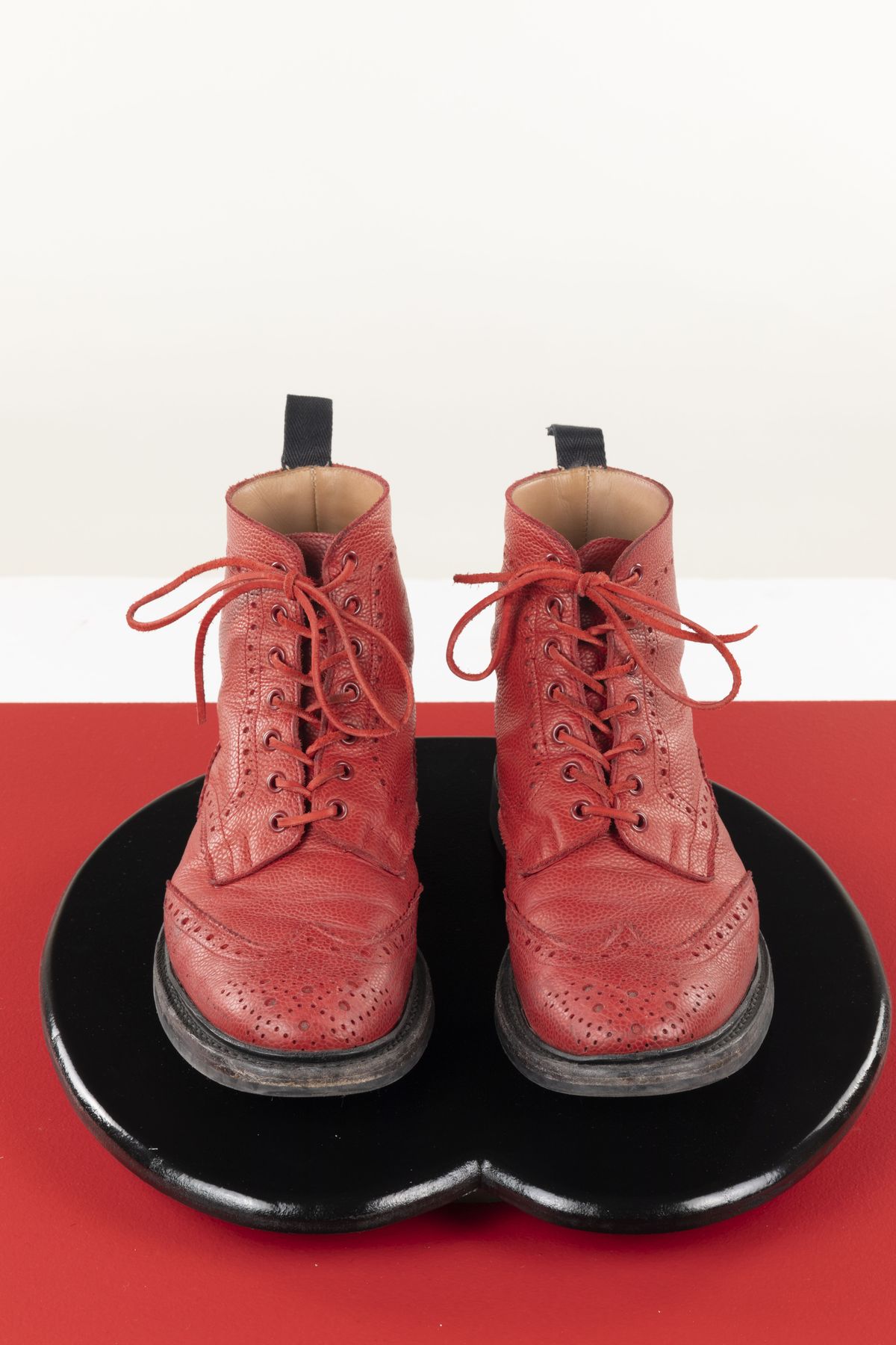 Photo by patinathunderdome on December 3, 2021 of the Tricker's Stow Country Boot in Red Scotch Grain.
