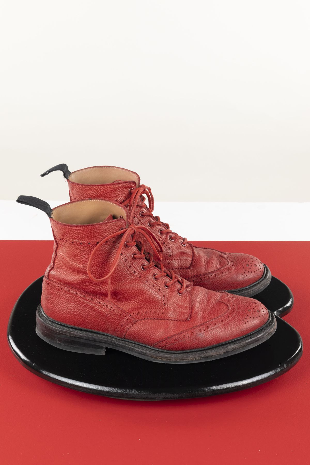Photo by patinathunderdome on December 3, 2021 of the Tricker's Stow Country Boot in Red Scotch Grain.